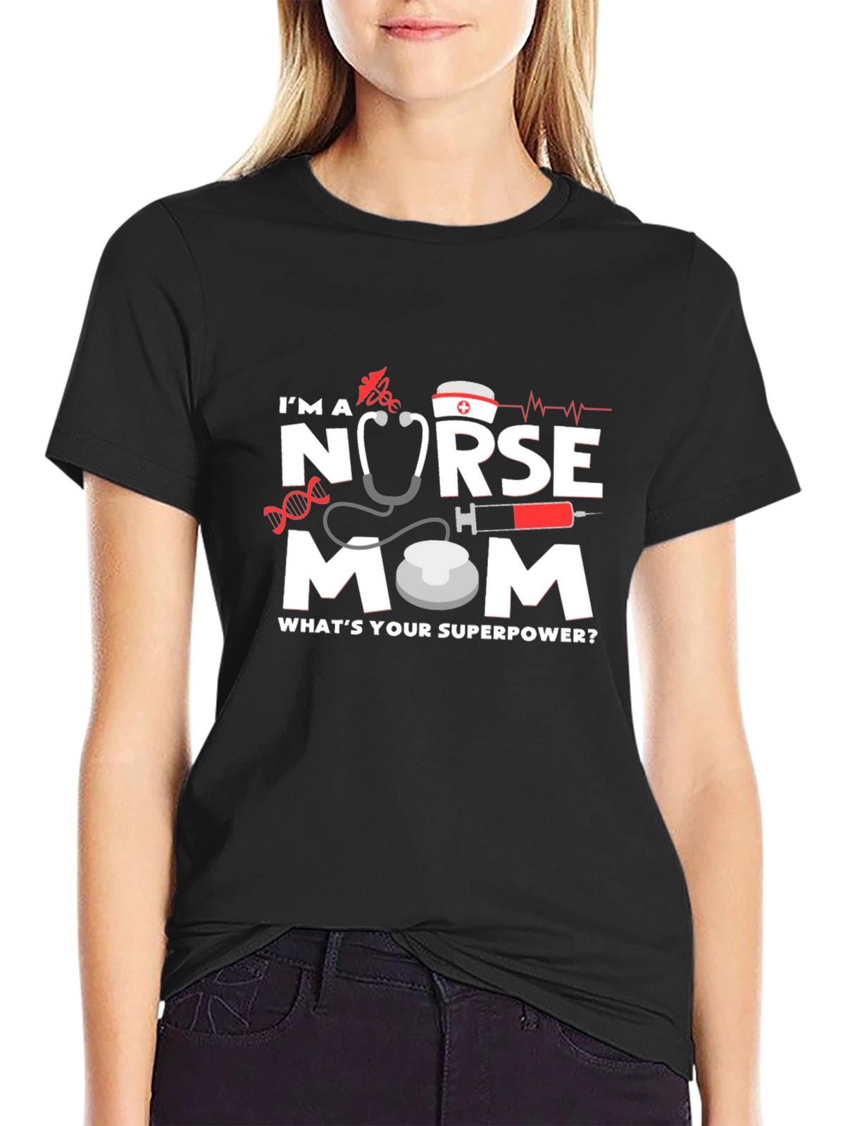 Nurse Mom Graphic T-Shirt