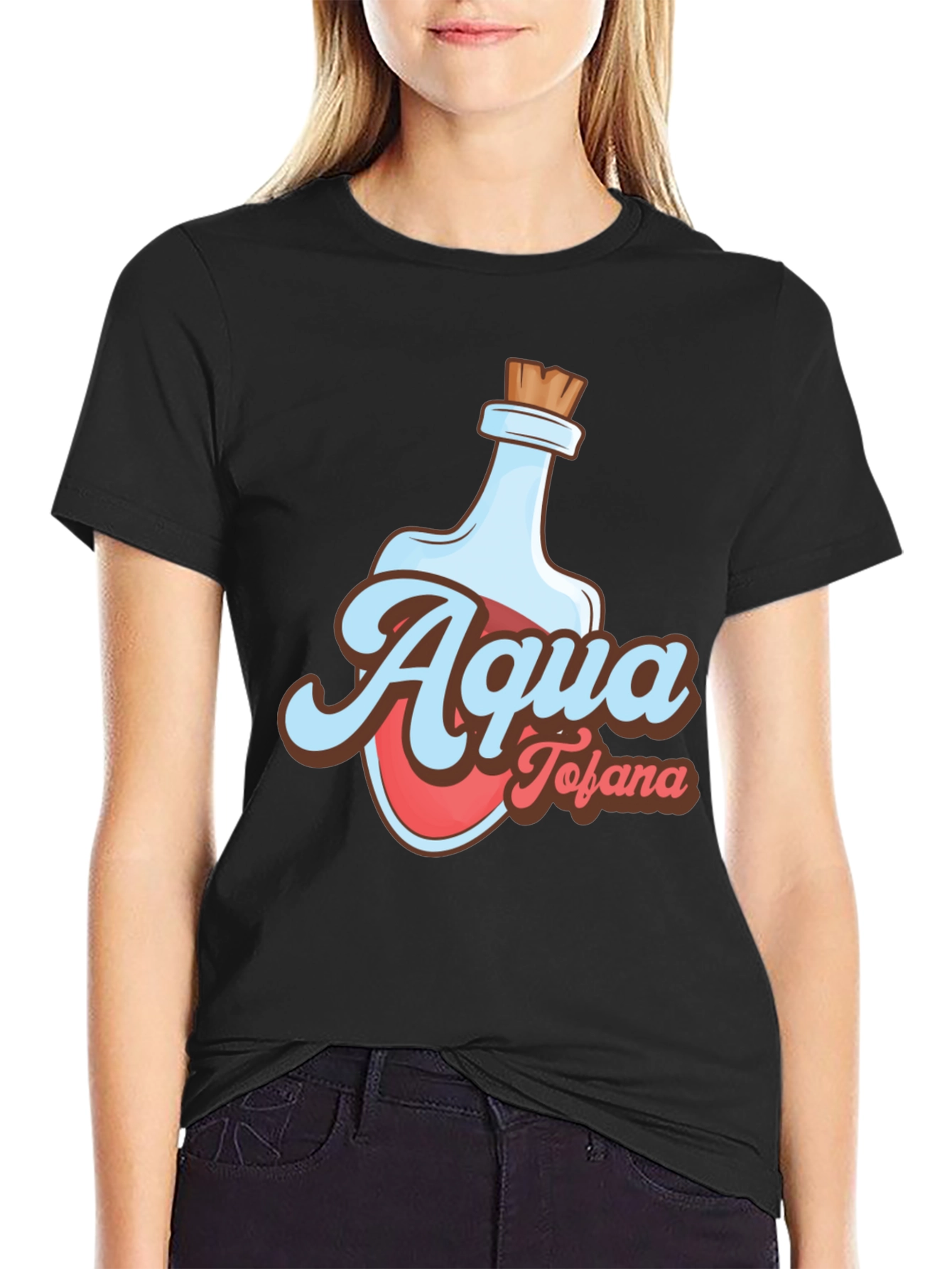 Aqua Tofana Graphic Tee - Potion Bottle Design
