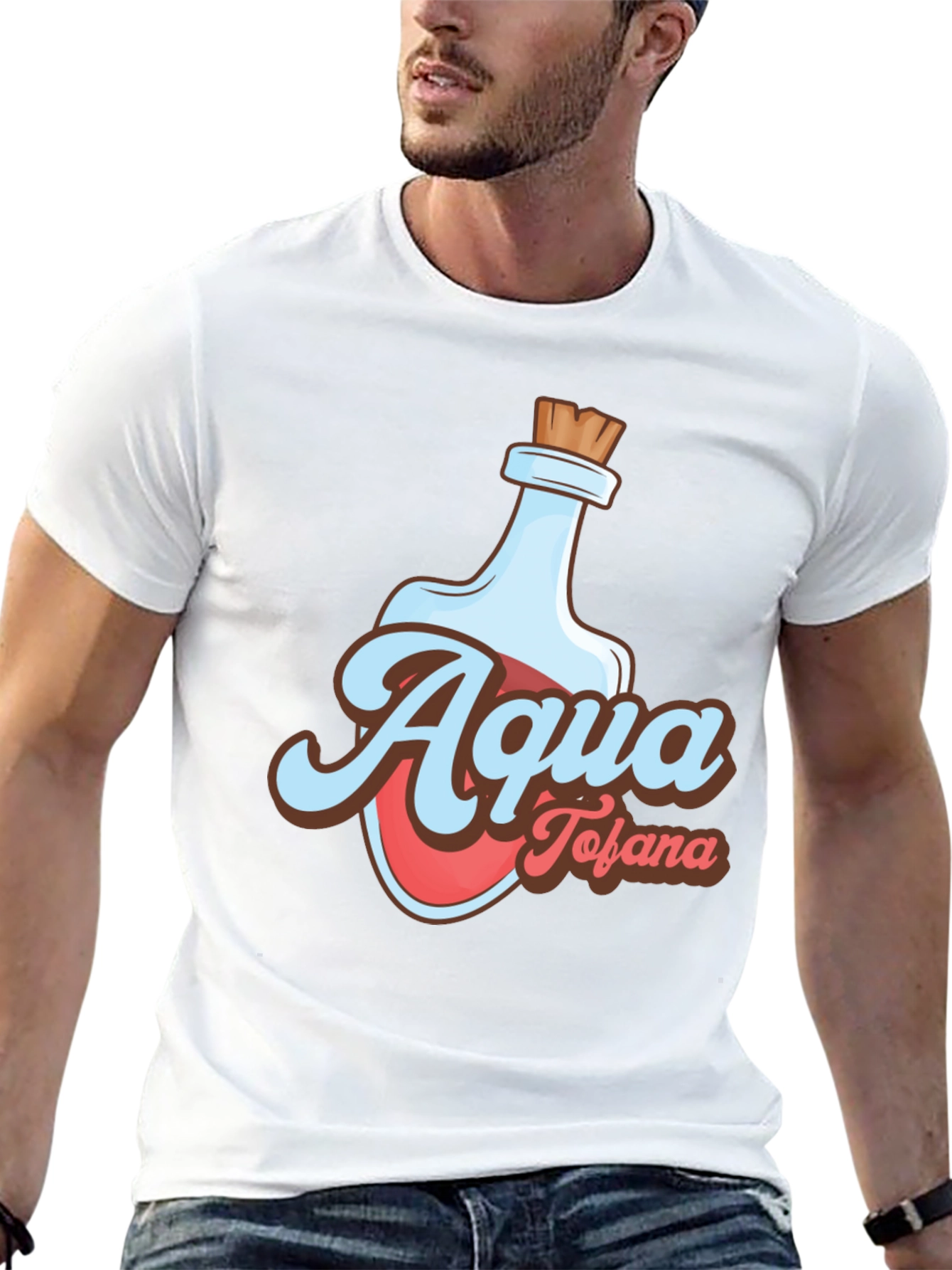 Aqua Tofana Graphic Tee - Potion Bottle Design