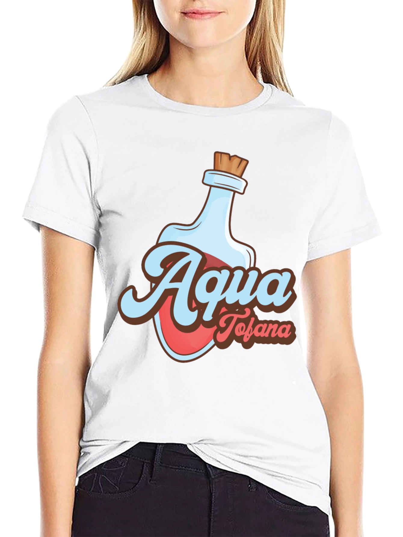 Aqua Tofana Graphic Tee - Potion Bottle Design