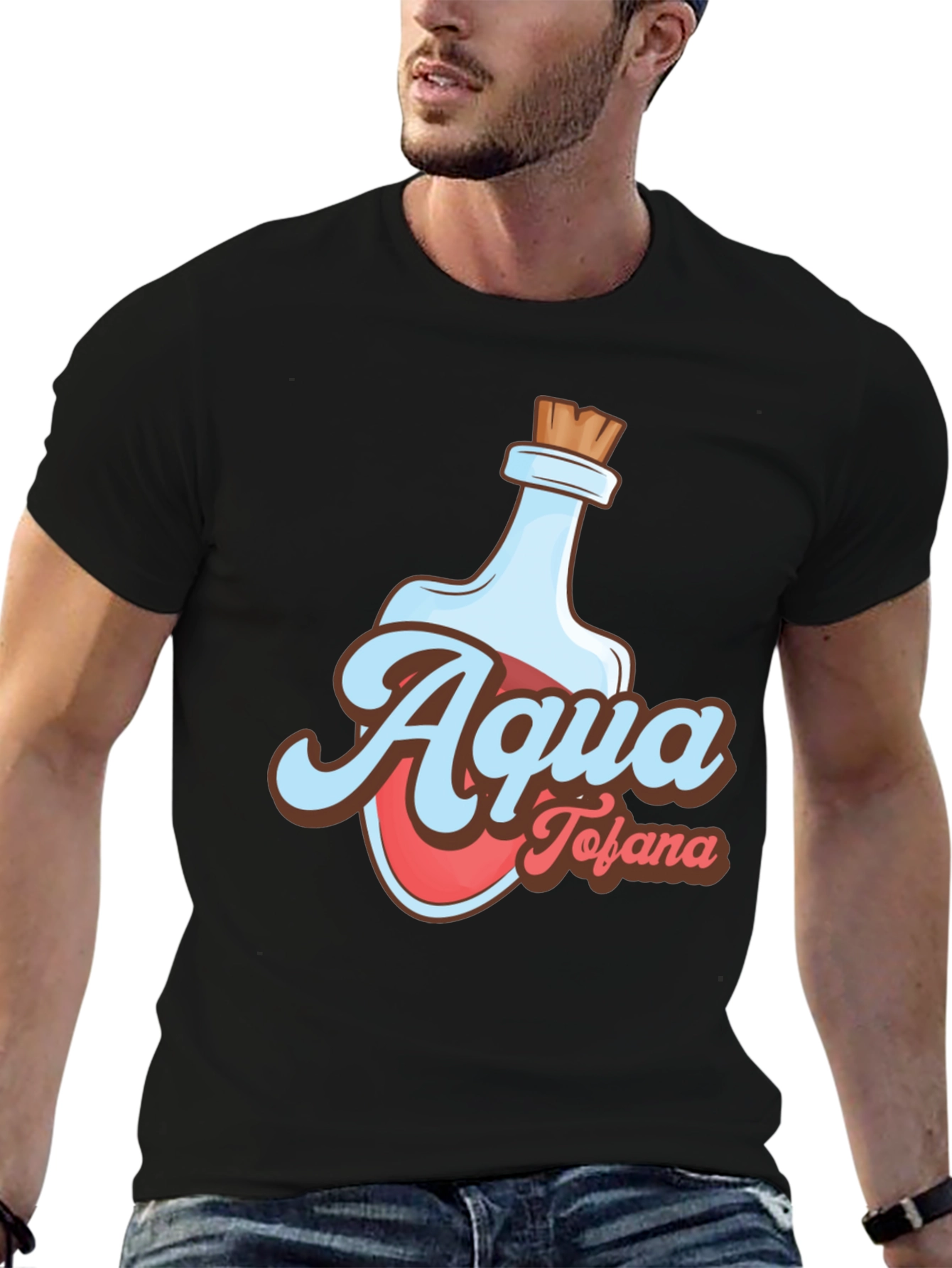 Aqua Tofana Graphic Tee - Potion Bottle Design