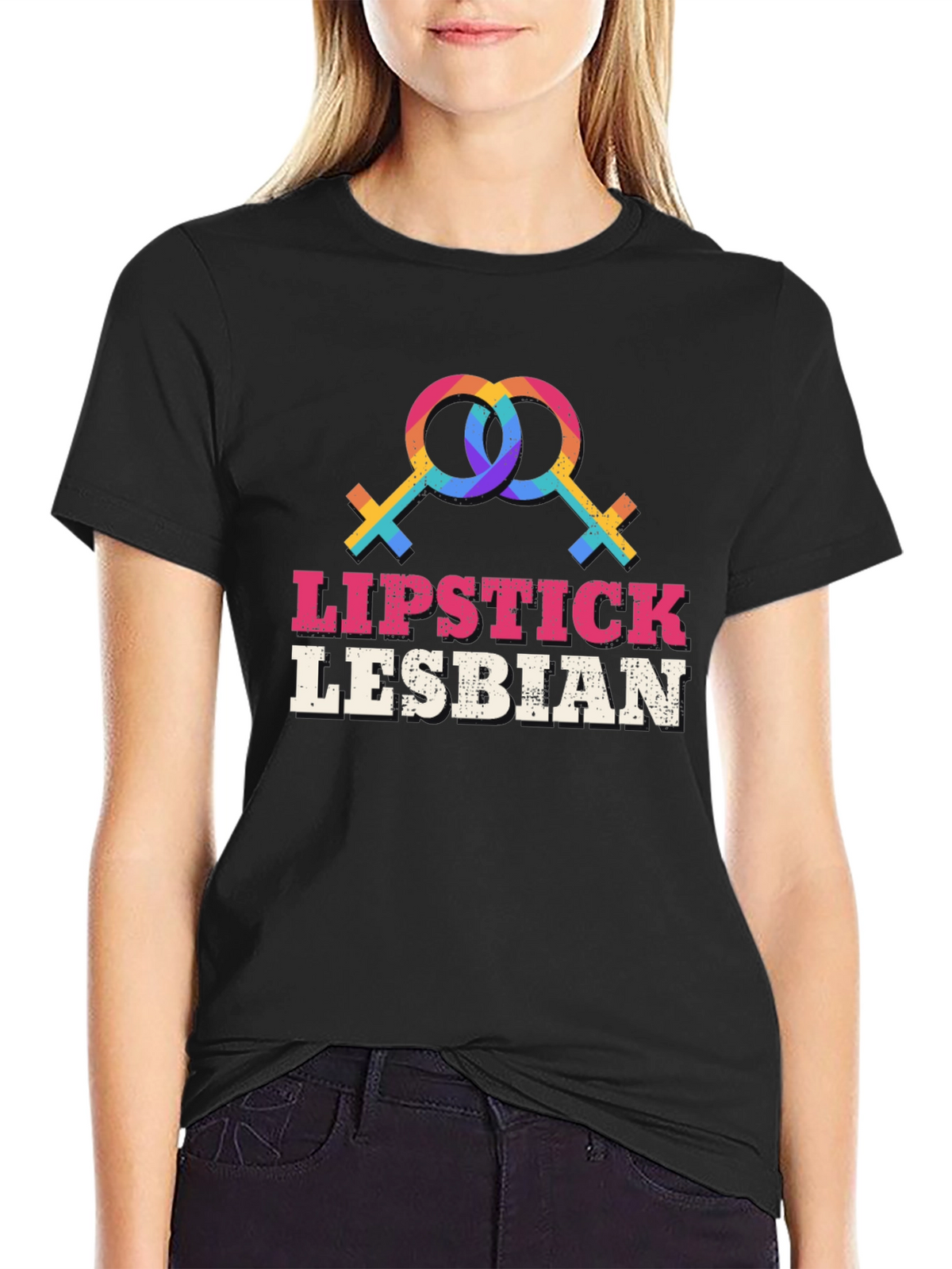 Lipstick Lesbian T-Shirt - LGBT Pride Graphic Tee