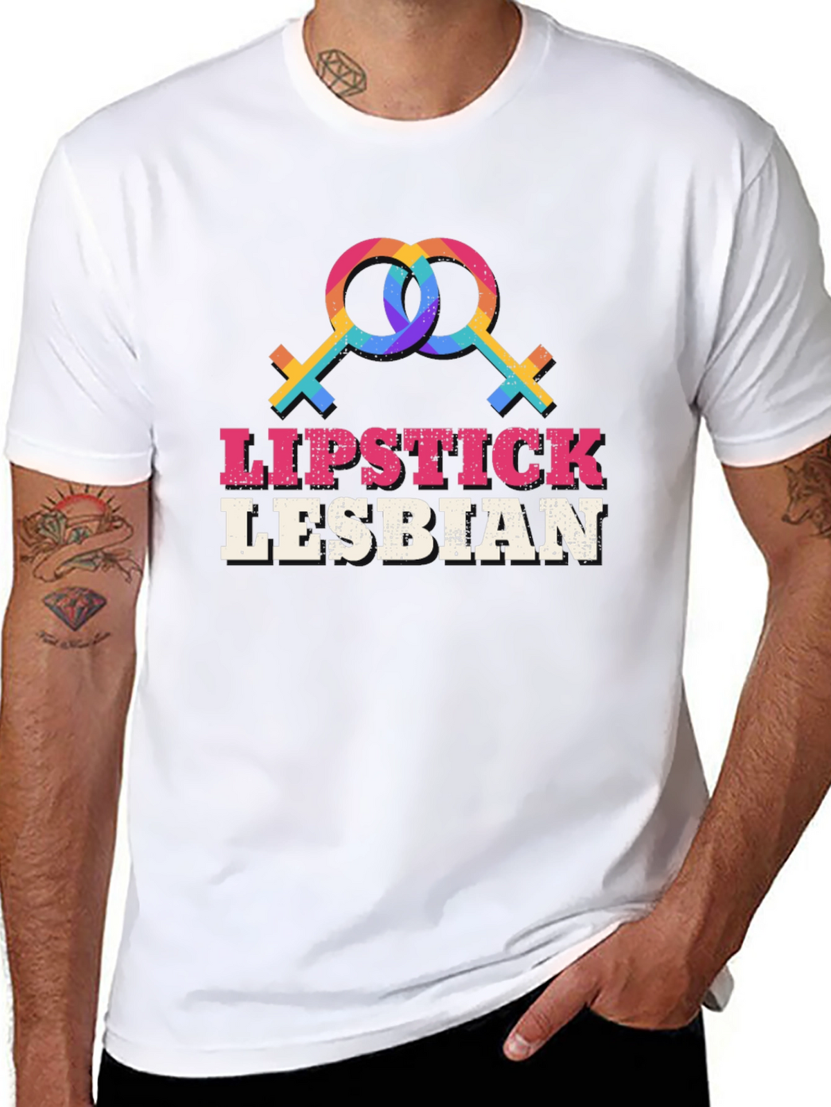 Lipstick Lesbian T-Shirt - LGBT Pride Graphic Tee