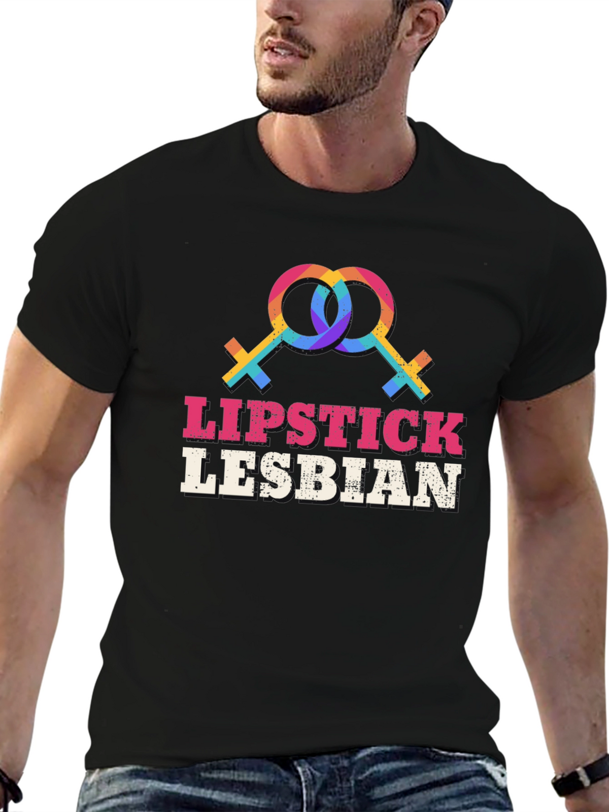 Lipstick Lesbian T-Shirt - LGBT Pride Graphic Tee