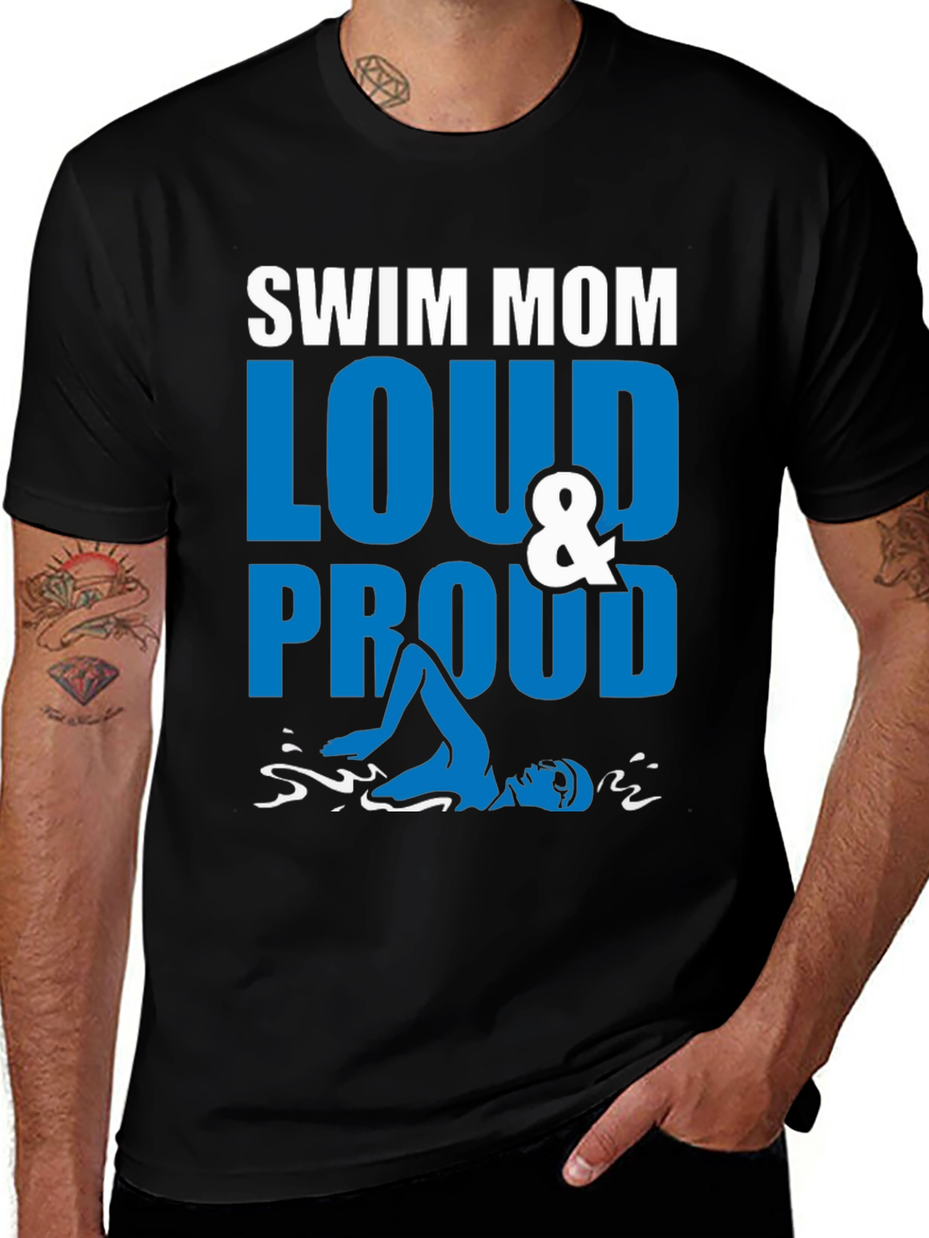 Swim Mom Loud & Proud Graphic Tee