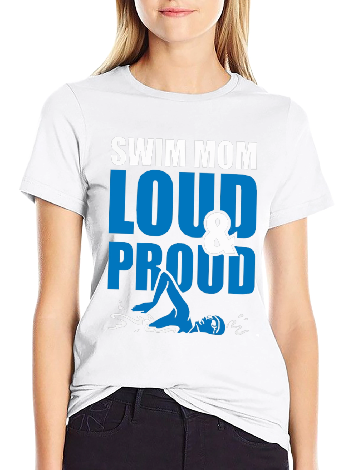 Swim Mom Loud & Proud Graphic Tee