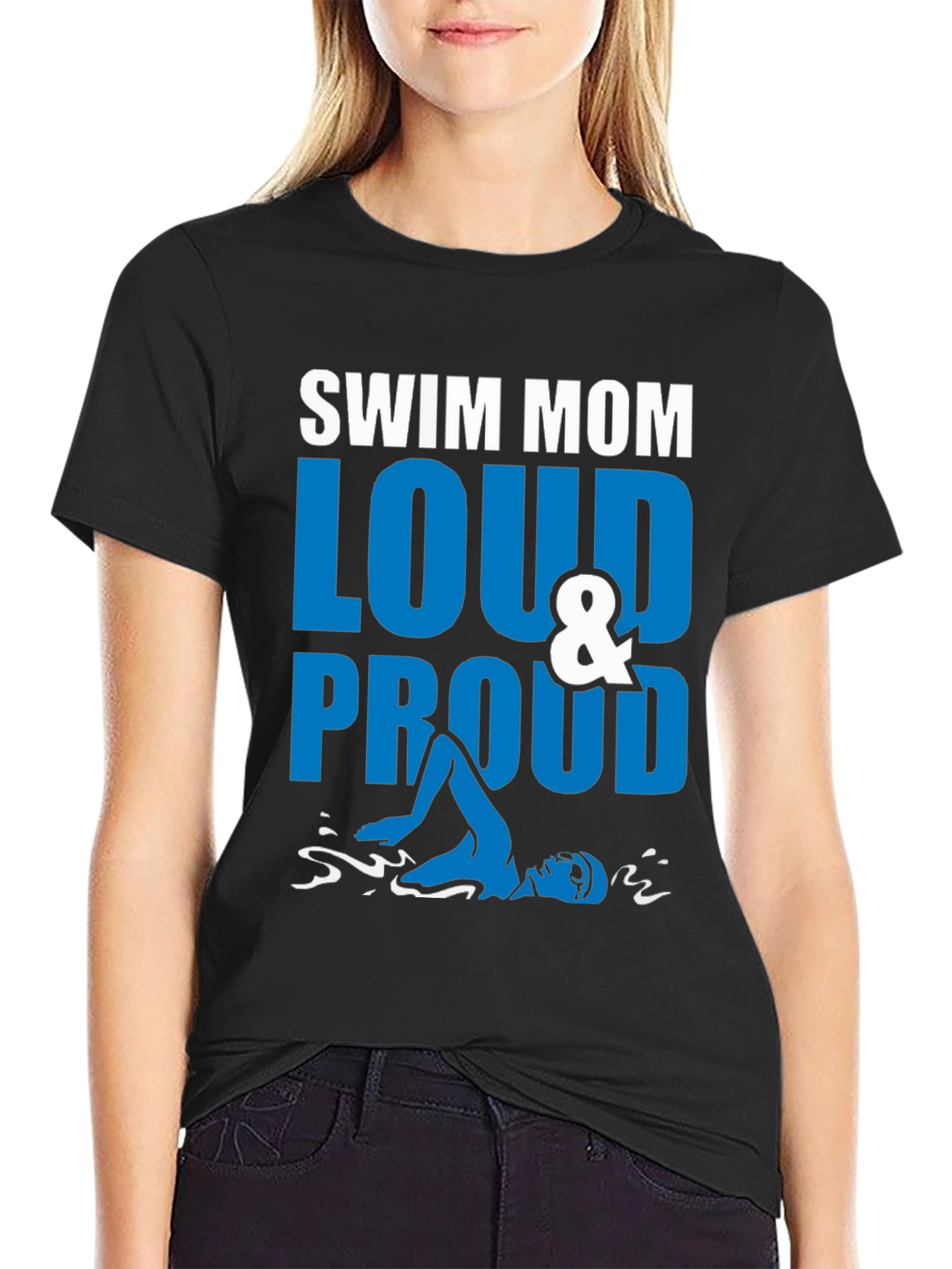 Swim Mom Loud & Proud Graphic Tee