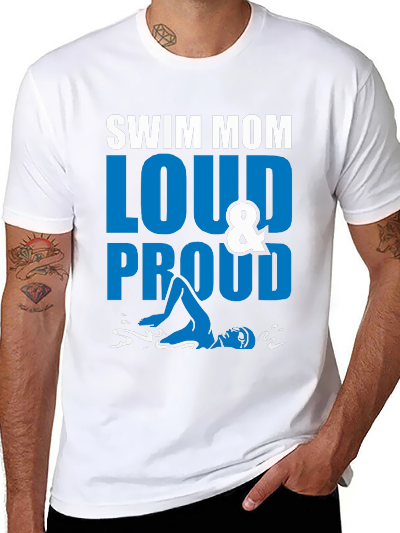 Swim Mom Loud & Proud Graphic Tee