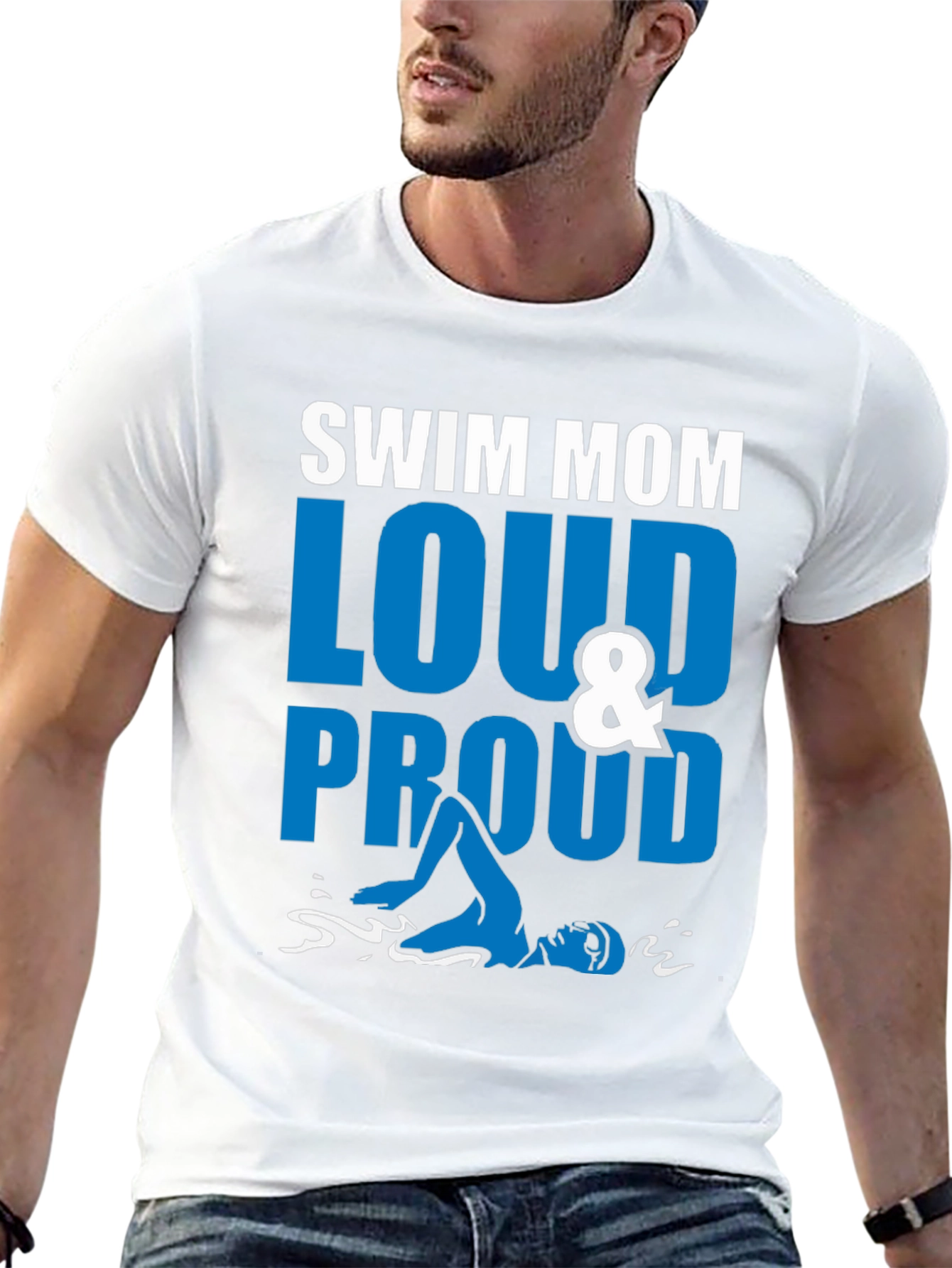 Swim Mom Loud & Proud Graphic Tee