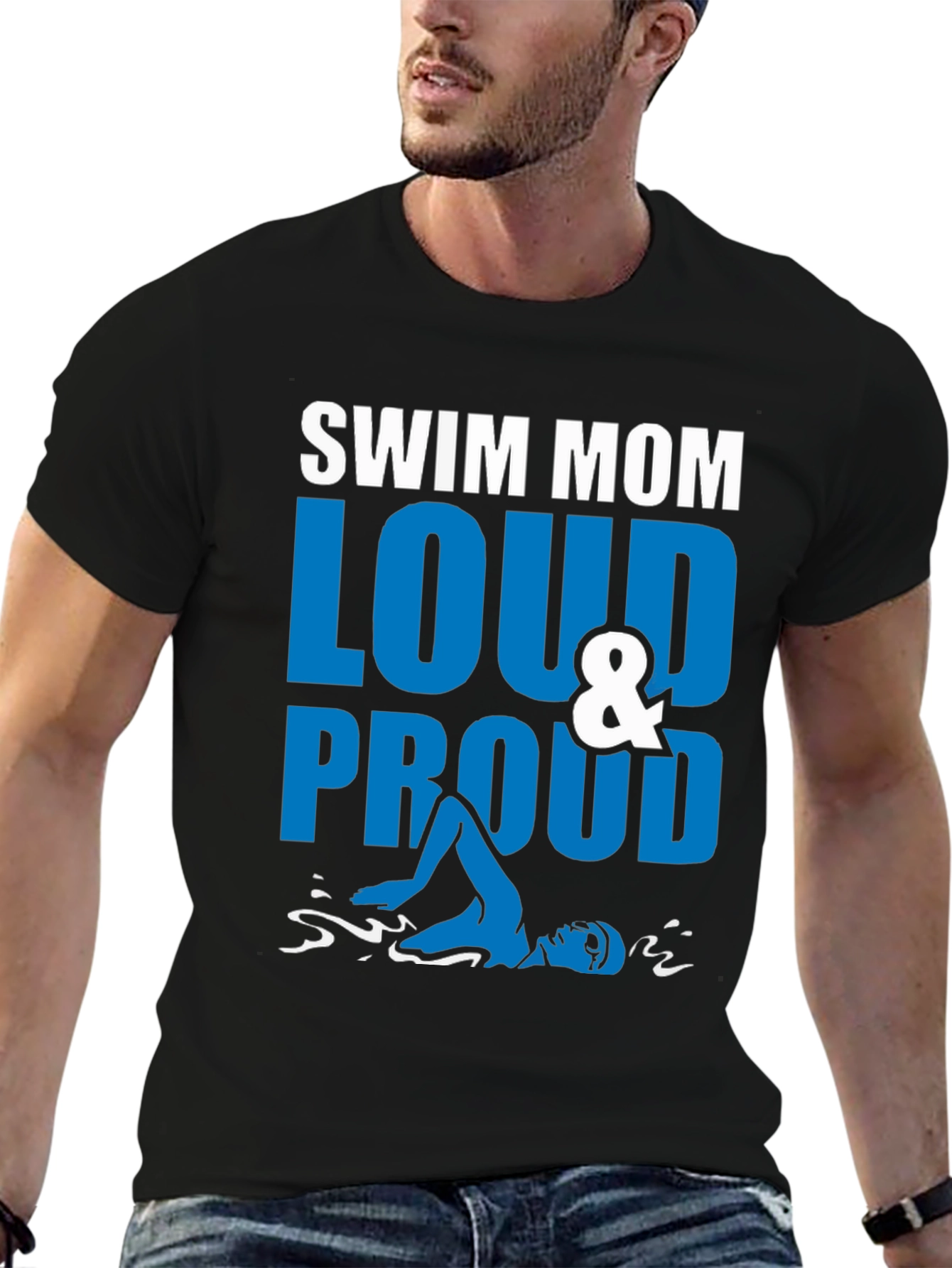 Swim Mom Loud & Proud Graphic Tee