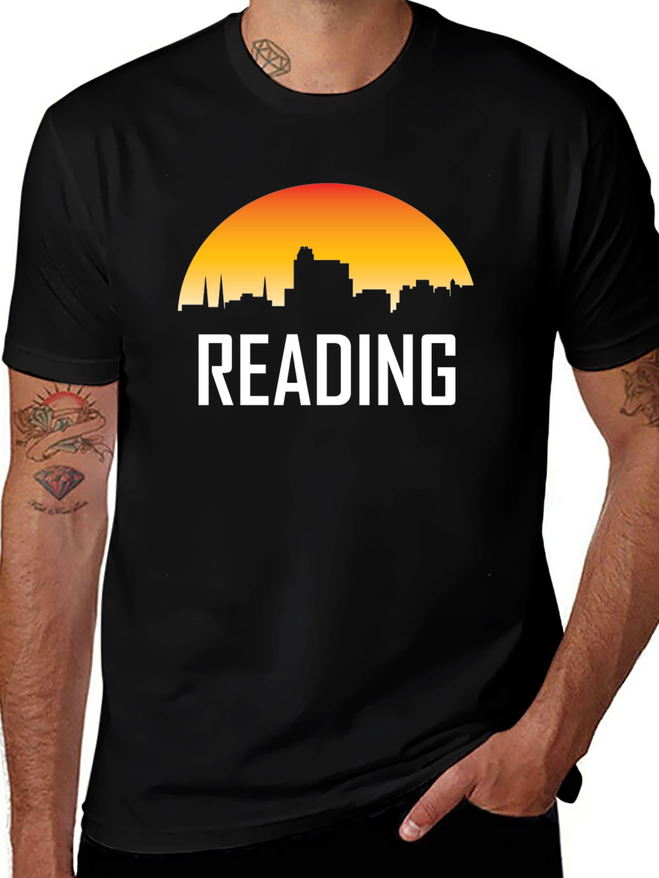 Reading Pennsylvania Skyline Sunset T-Shirt