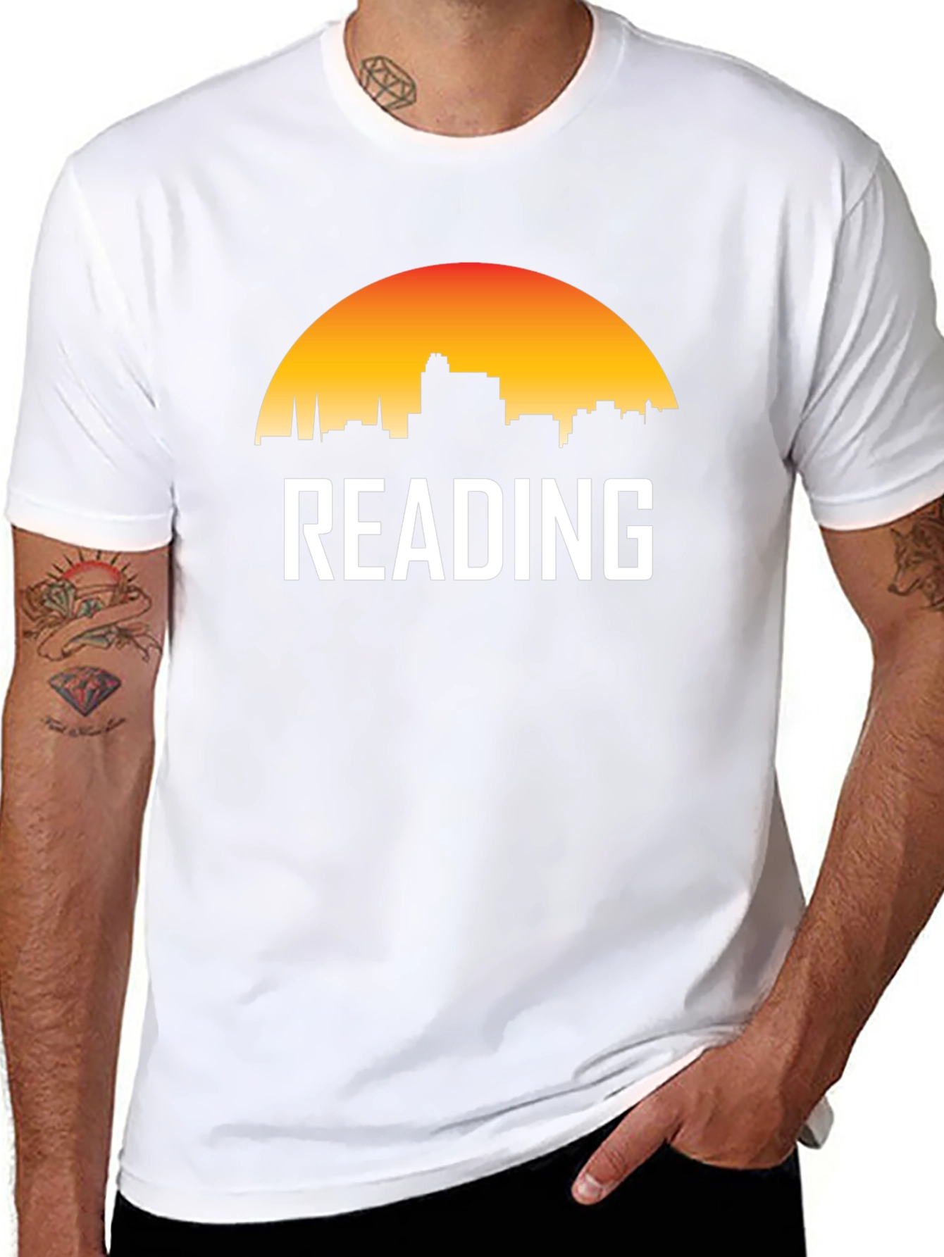 Reading Pennsylvania Skyline Sunset T-Shirt