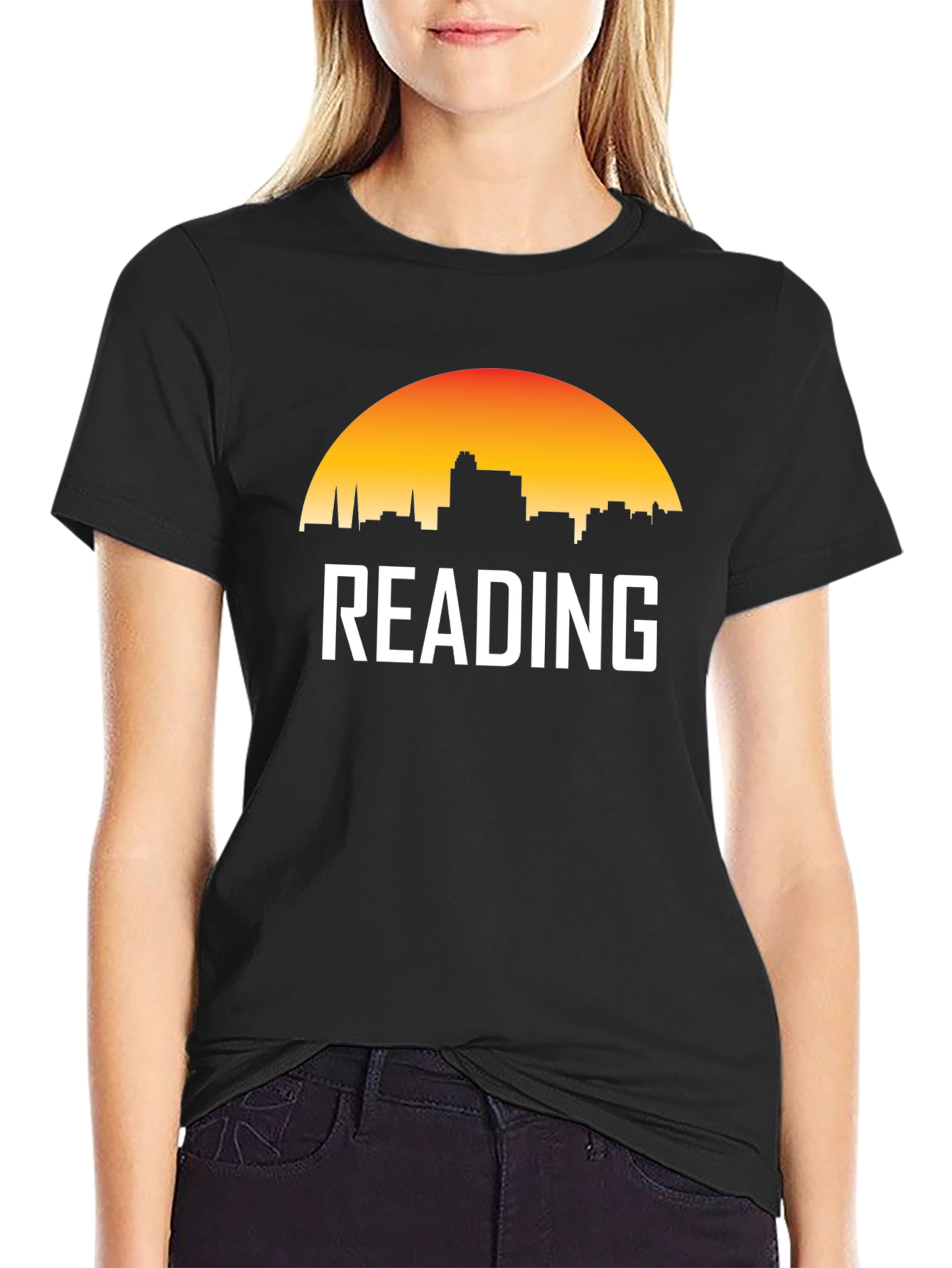 Reading Pennsylvania Skyline Sunset T-Shirt