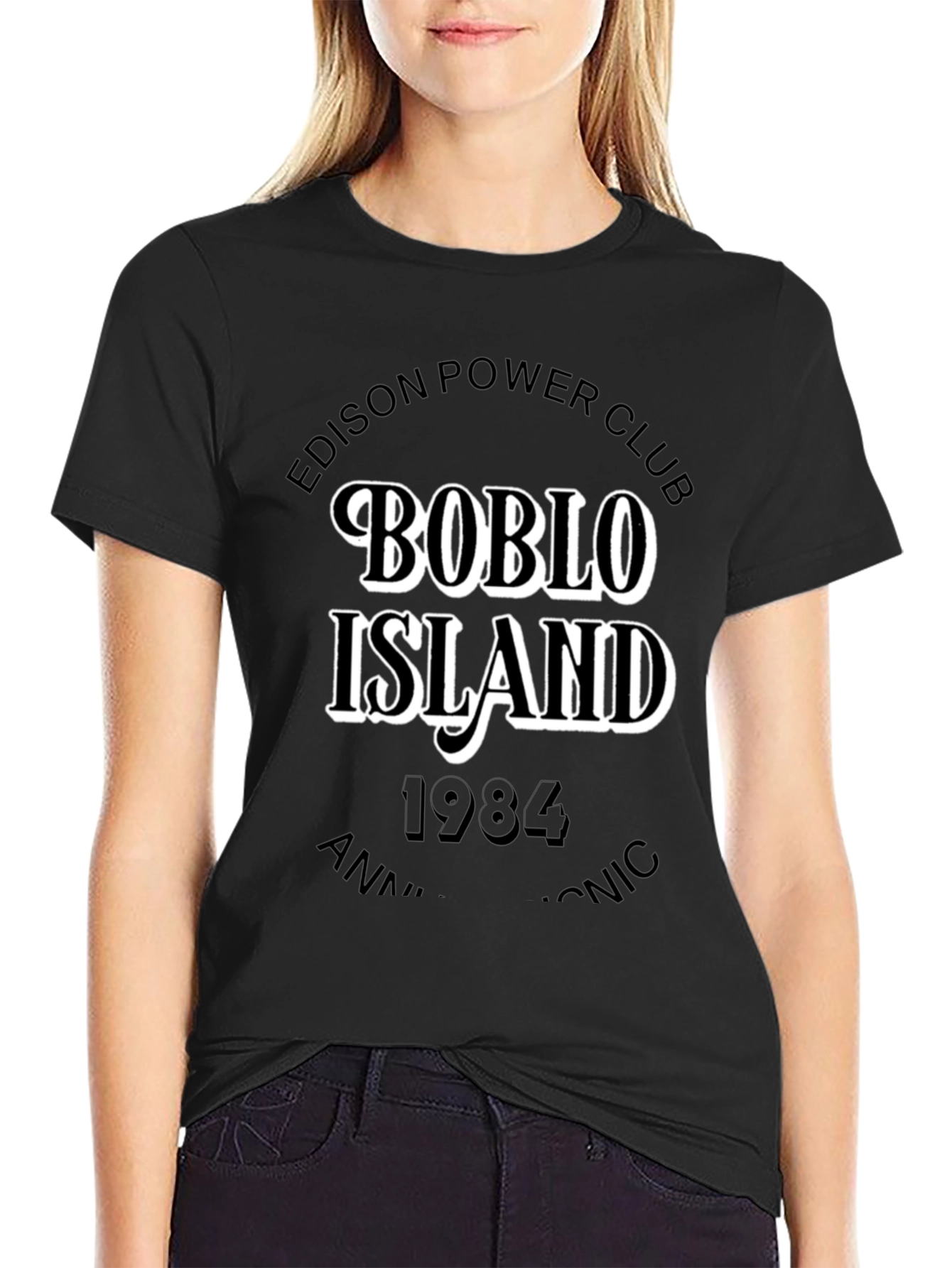 Boblo Island Edison Power Club Black T-Shirt