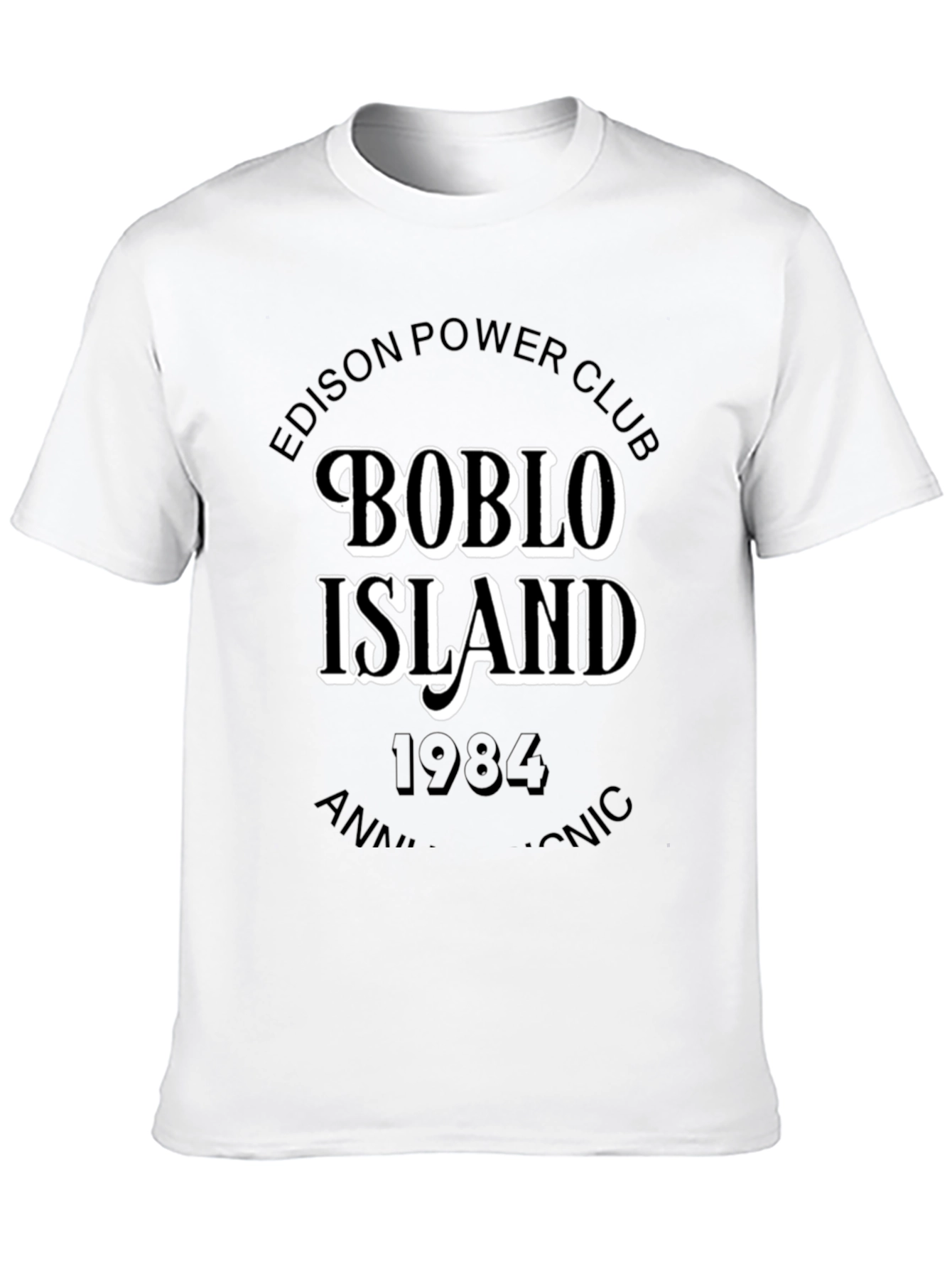 Boblo Island Edison Power Club Black T-Shirt