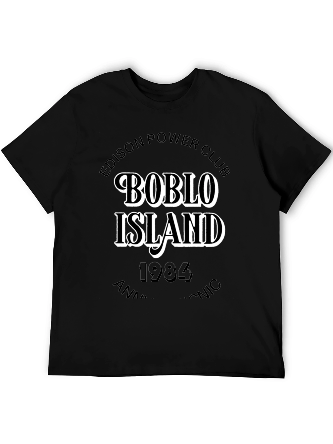 Boblo Island Edison Power Club Black T-Shirt