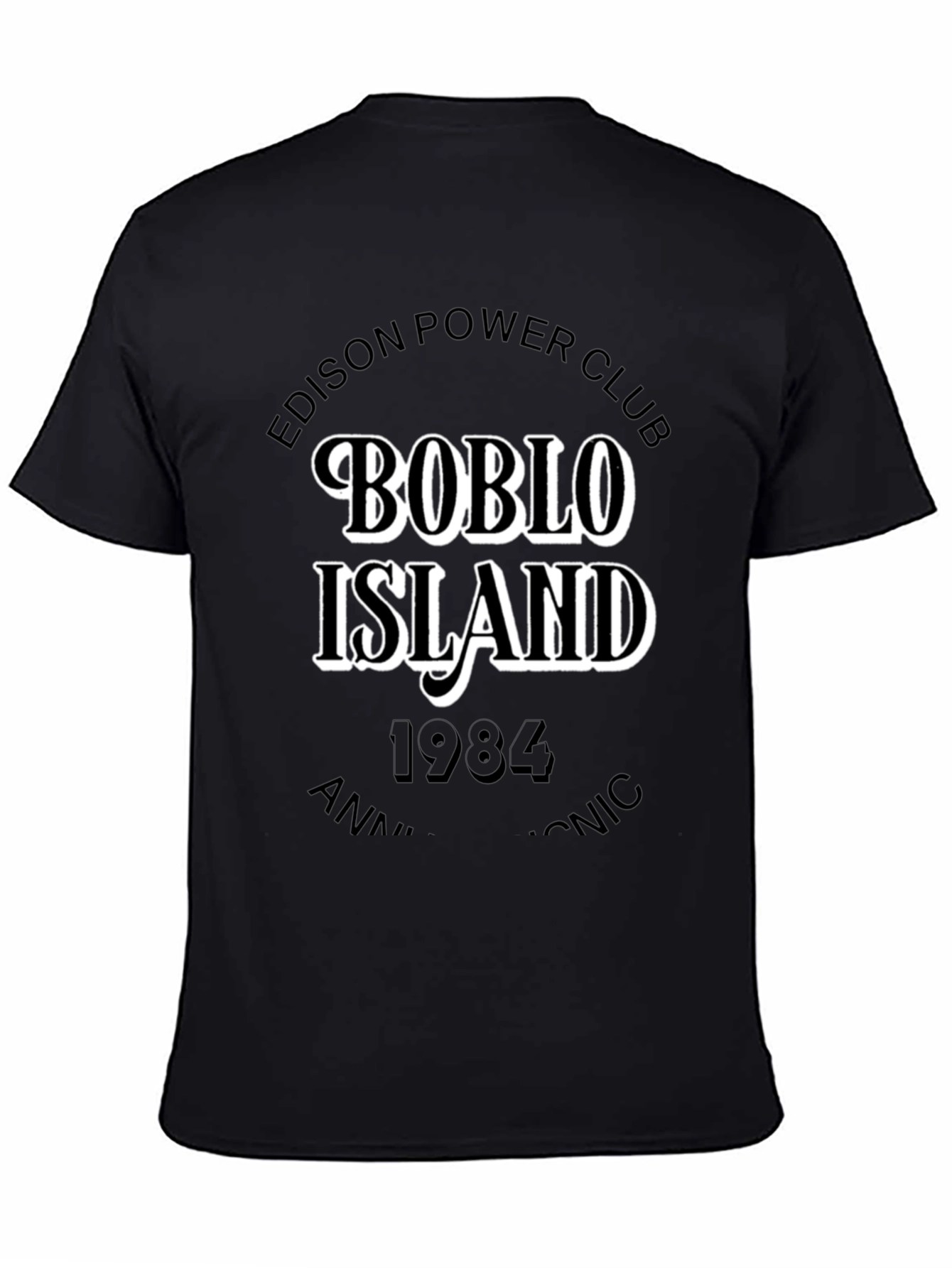Boblo Island Edison Power Club Black T-Shirt