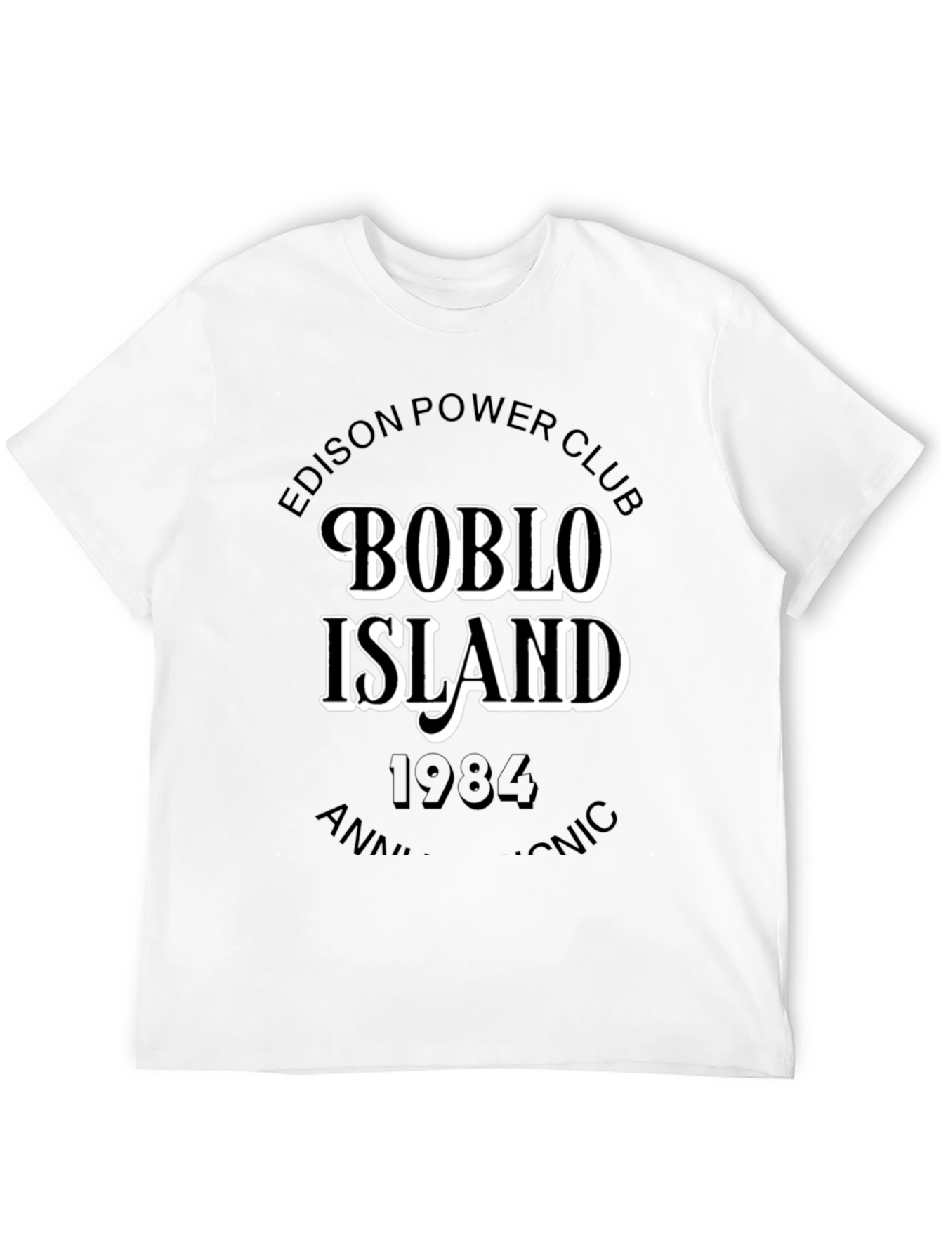 Boblo Island Edison Power Club Black T-Shirt