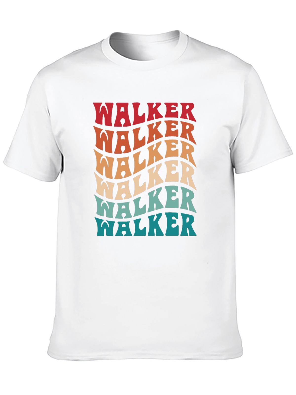 Retro Walker T-Shirt - Groovy Personalized Name Tee