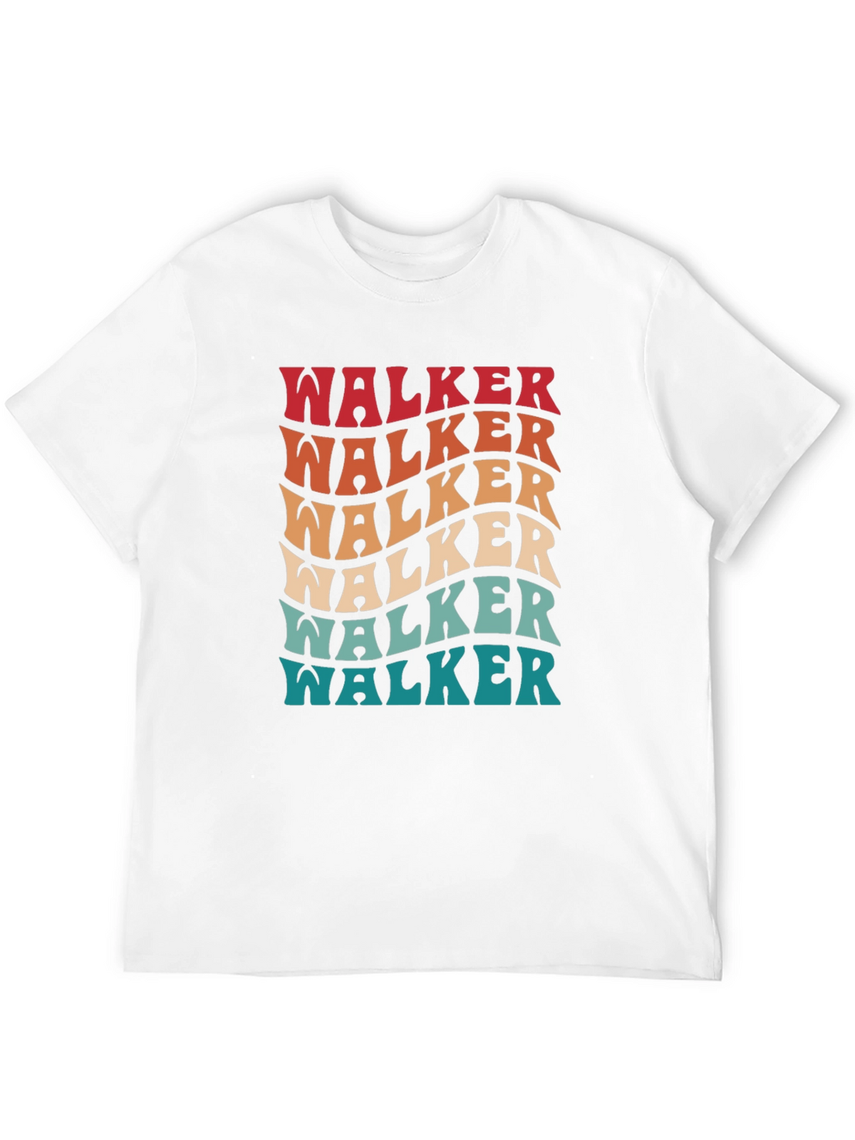 Retro Walker T-Shirt - Groovy Personalized Name Tee