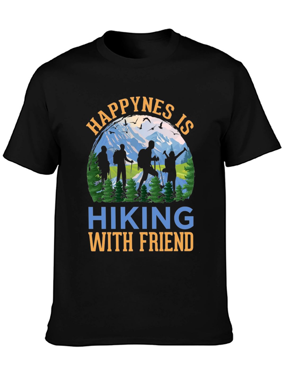 Hiking With Friends Graphic T-Shirt