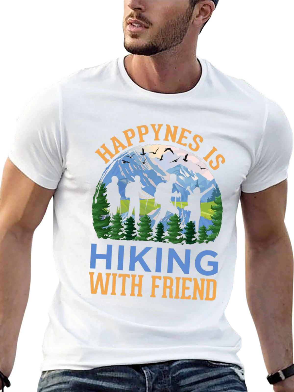 Hiking With Friends Graphic T-Shirt