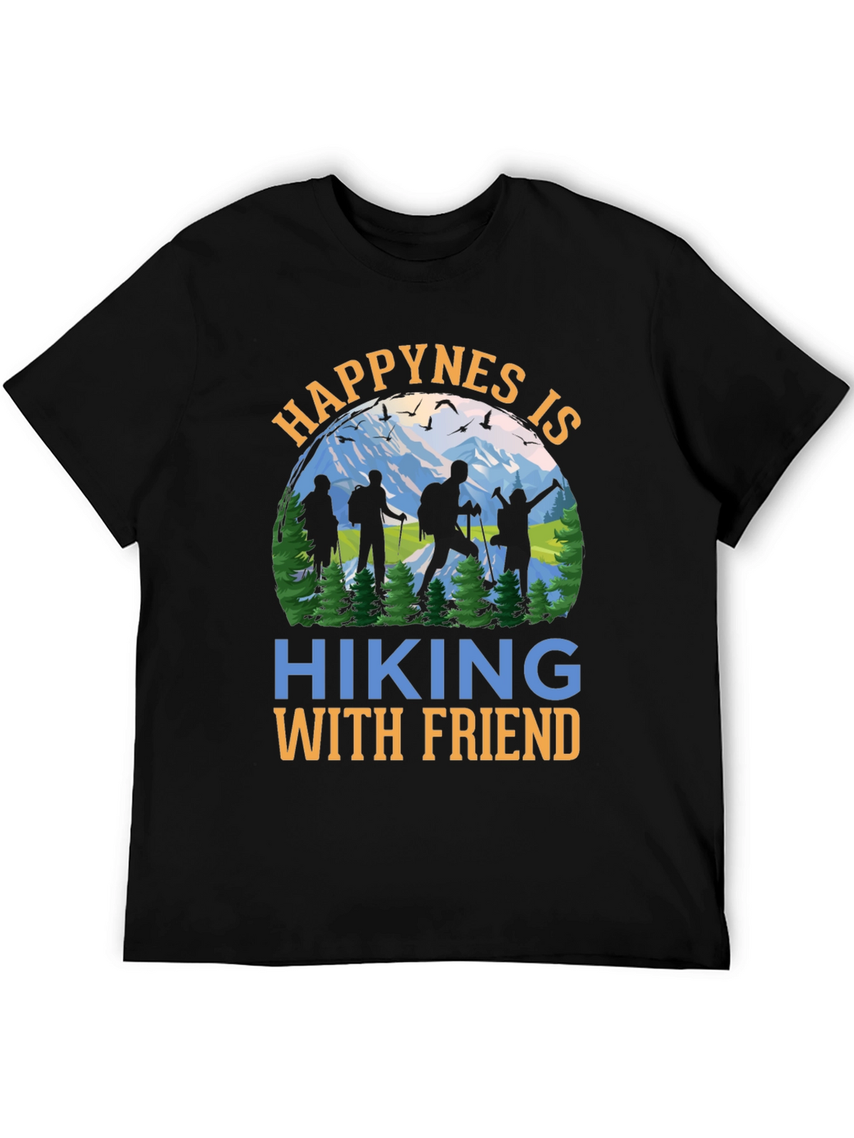 Hiking With Friends Graphic T-Shirt