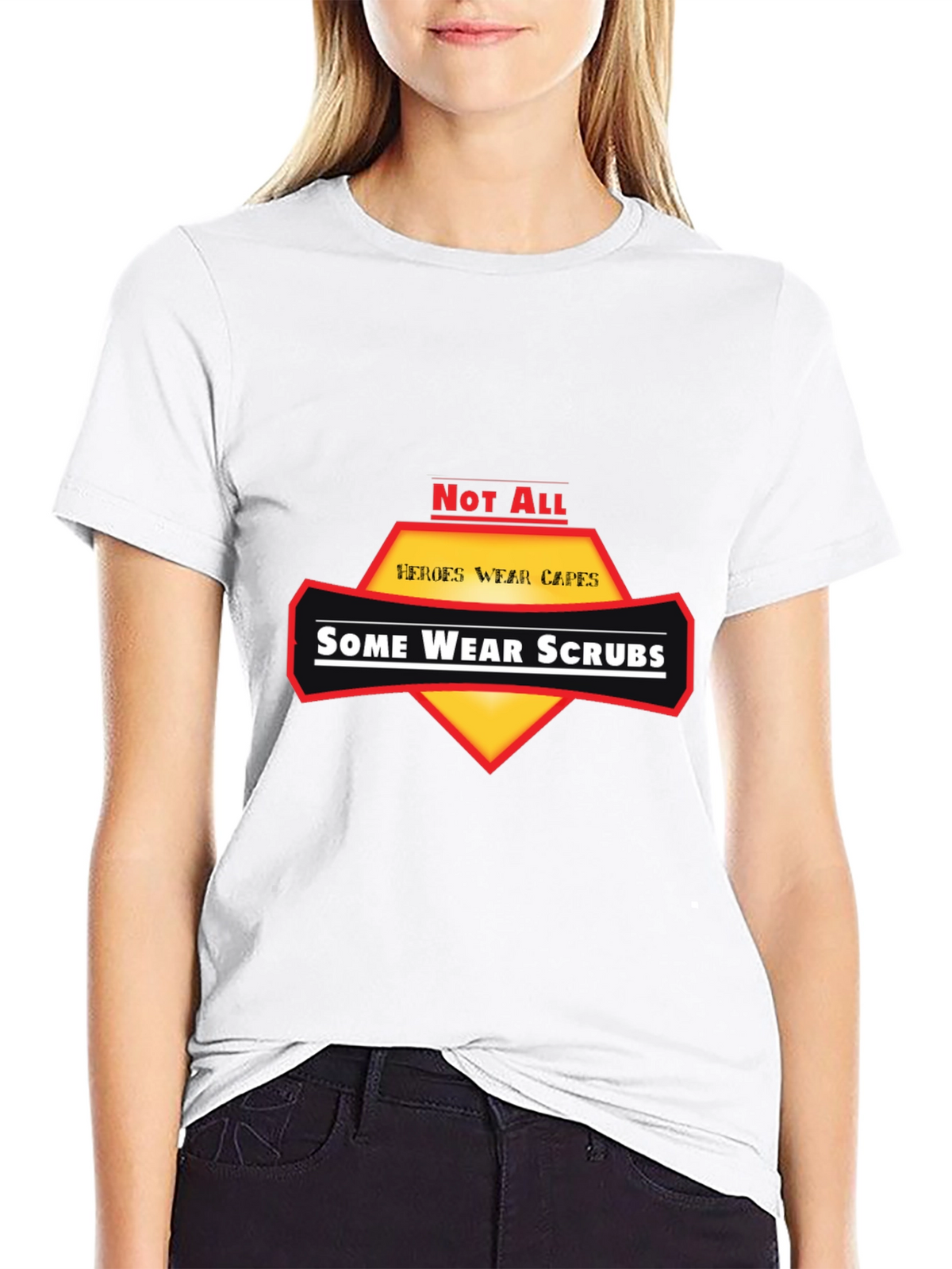 Heroes Wear Scrubs Graphic T-Shirt