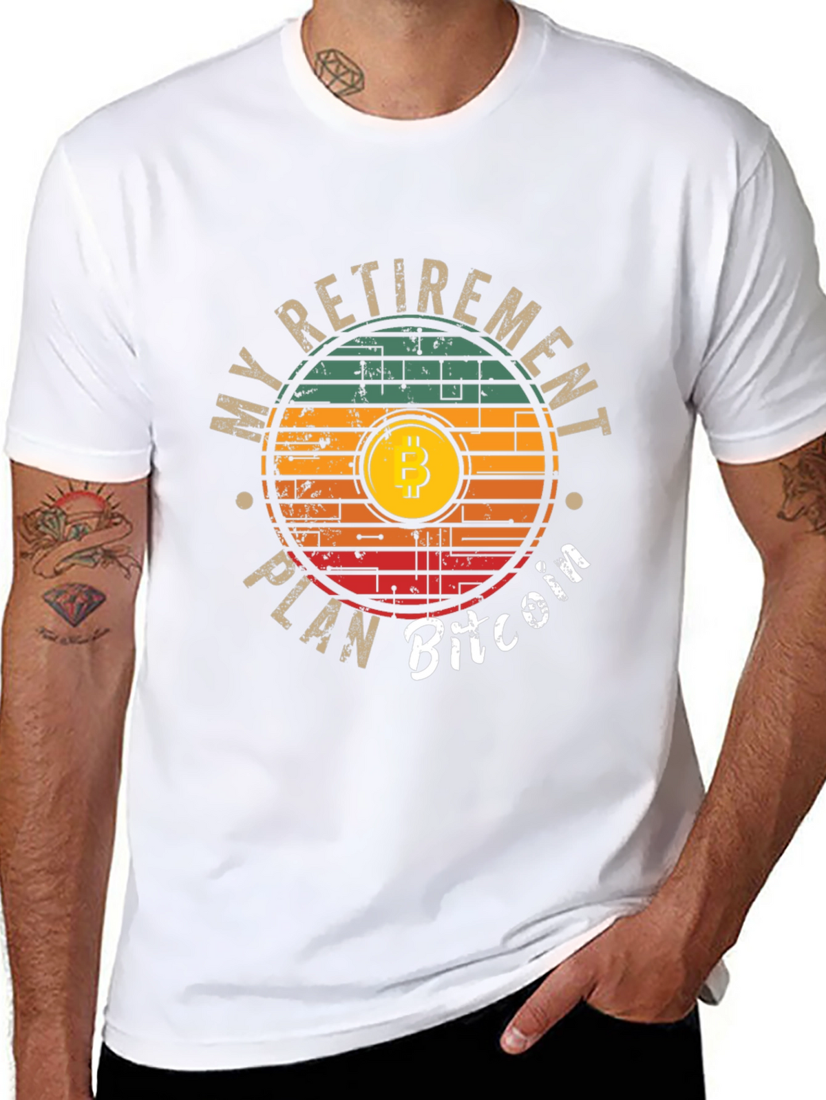 Bitcoin Retirement Plan Graphic T-Shirt