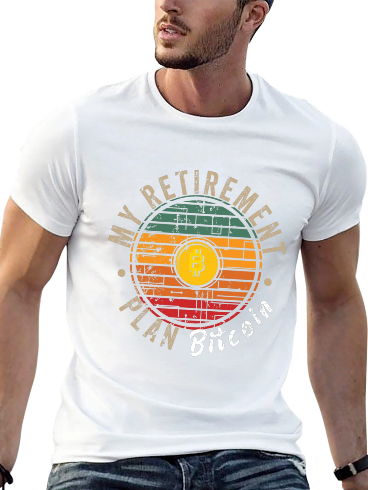 Bitcoin Retirement Plan Graphic T-Shirt