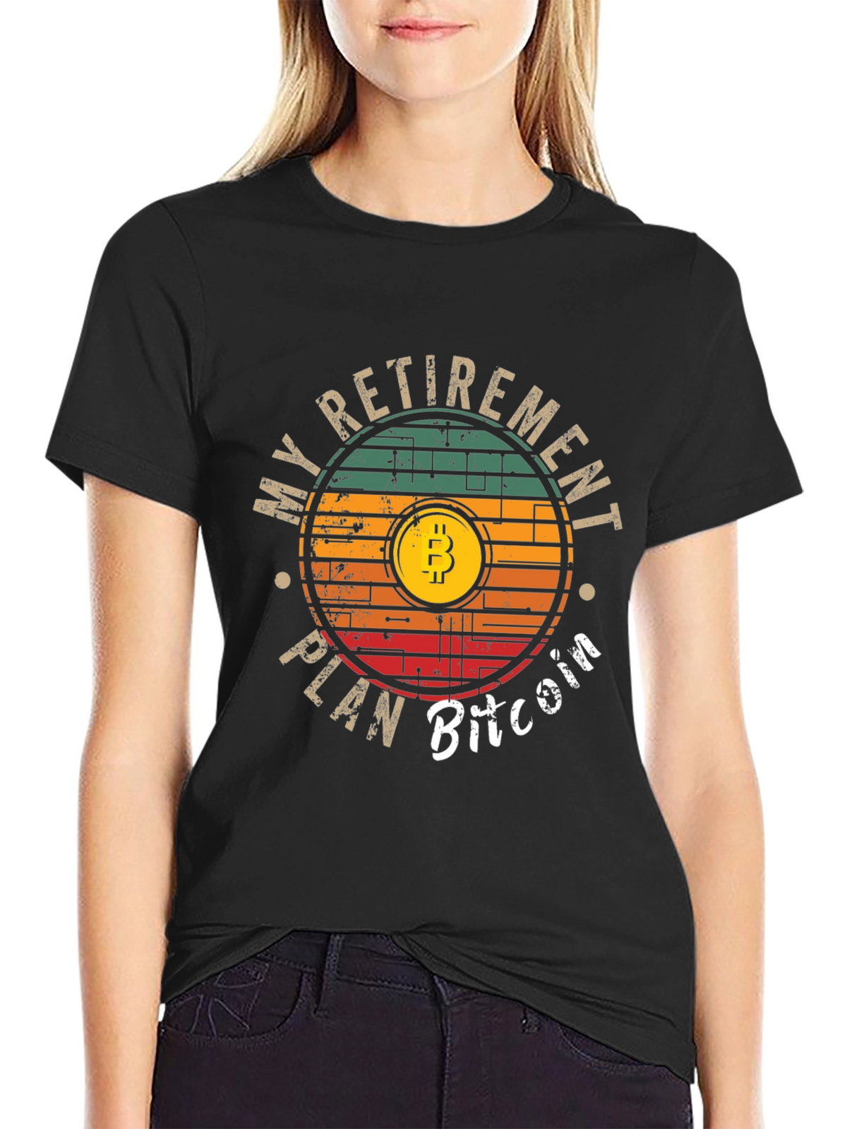 Bitcoin Retirement Plan Graphic T-Shirt