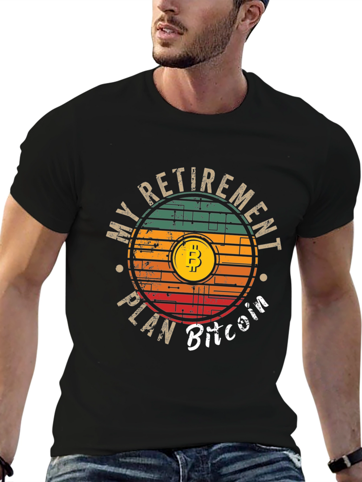 Bitcoin Retirement Plan Graphic T-Shirt