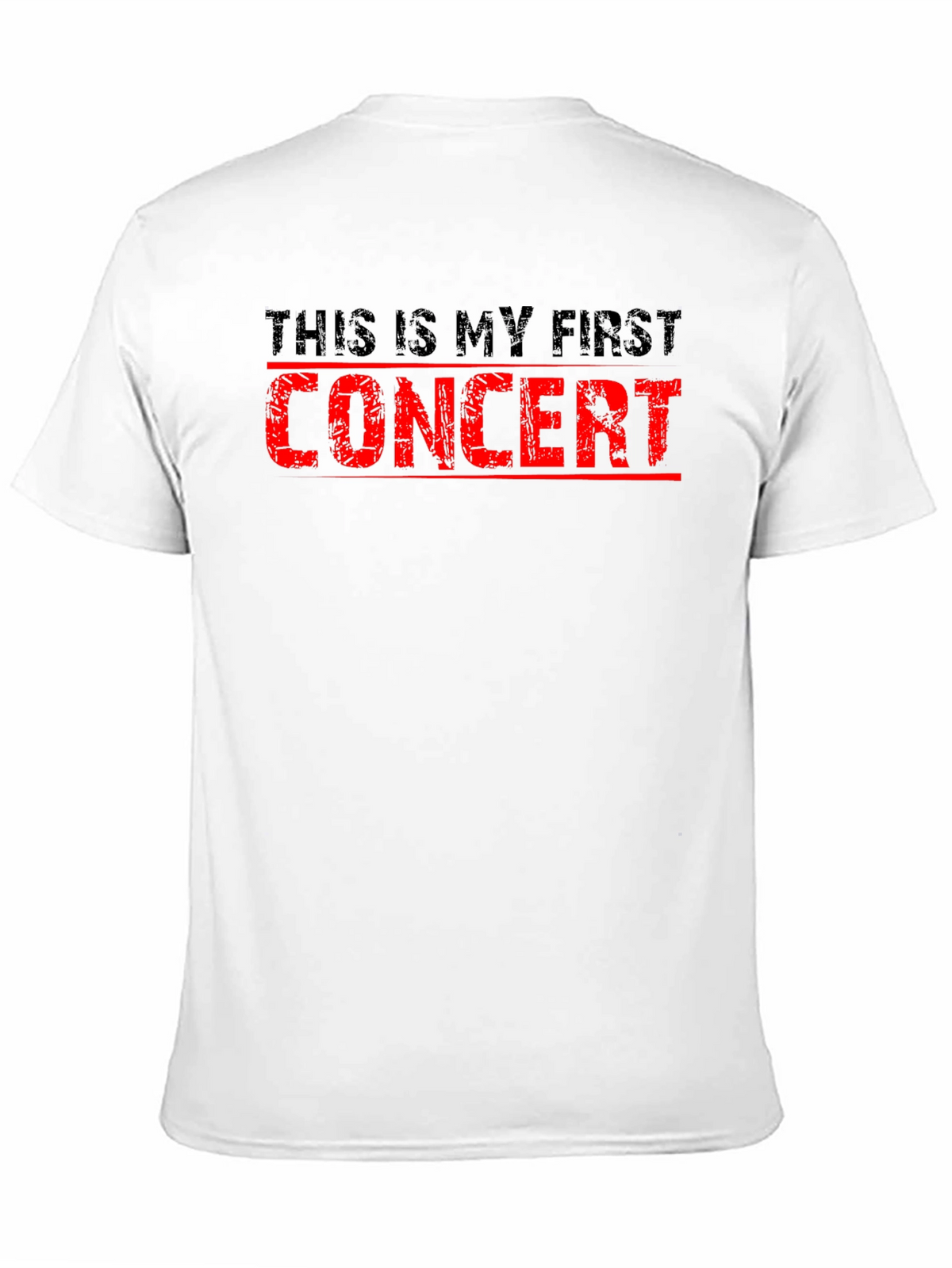 First Concert T-Shirt - Black Cotton Tee