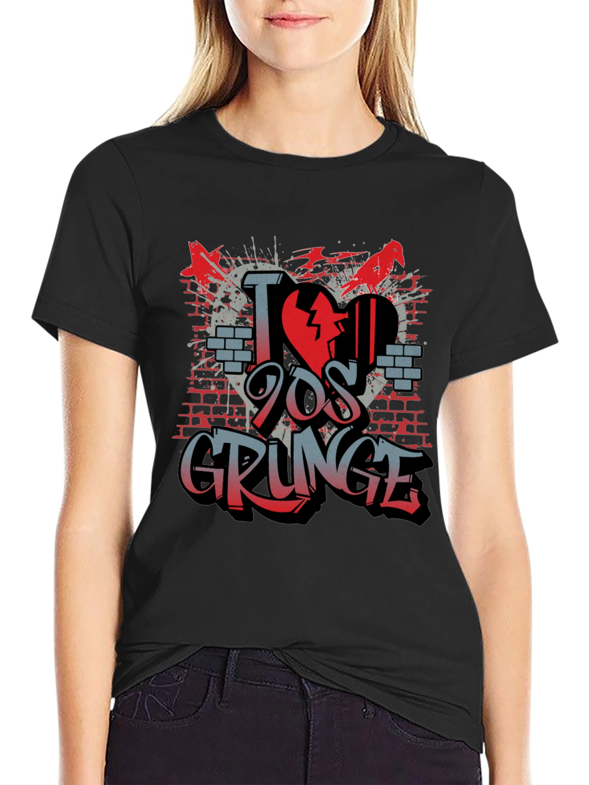 I Love 90s Grunge T-Shirt - Unique Graphic Tee