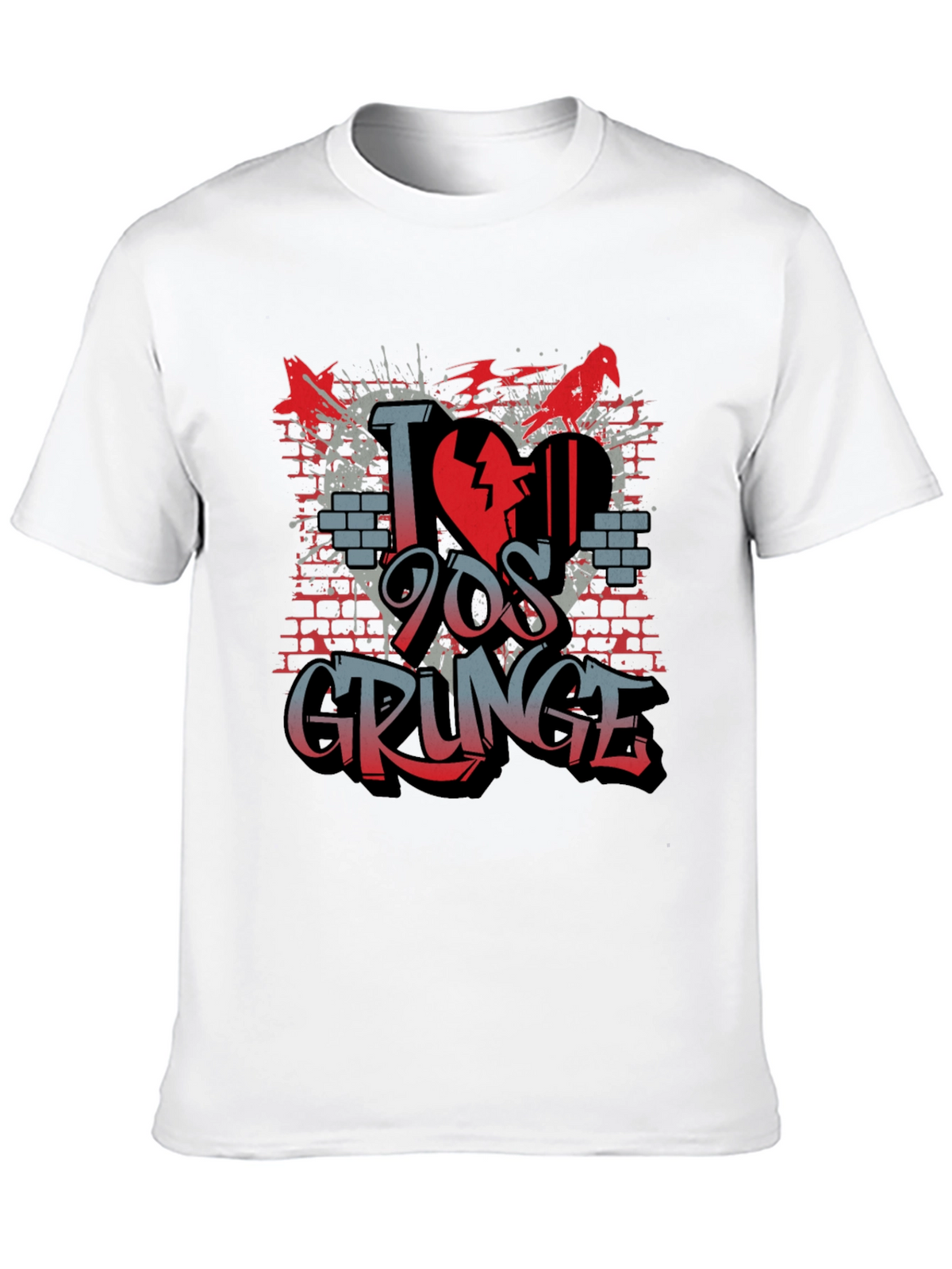 I Love 90s Grunge T-Shirt - Unique Graphic Tee