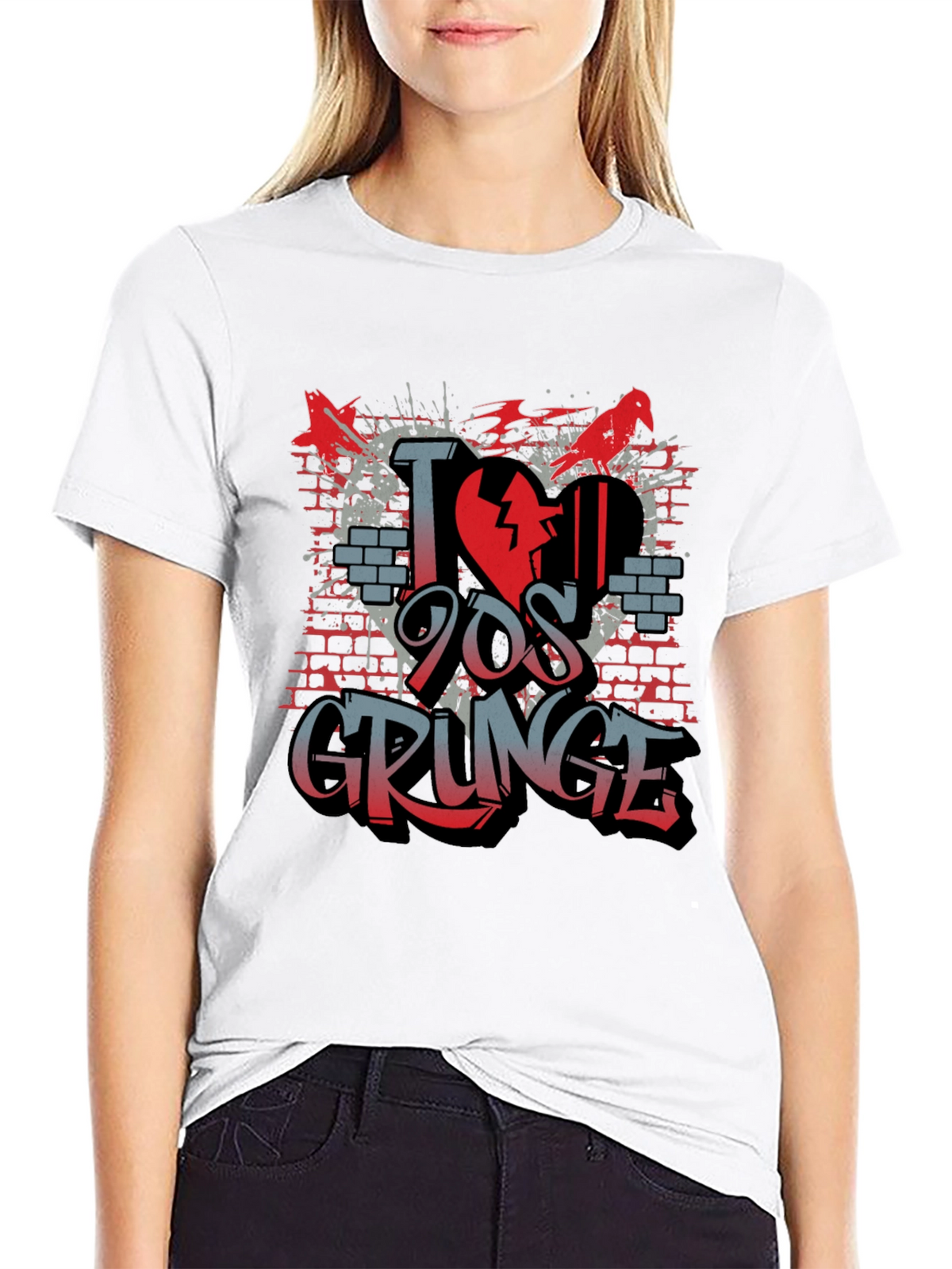 I Love 90s Grunge T-Shirt - Unique Graphic Tee