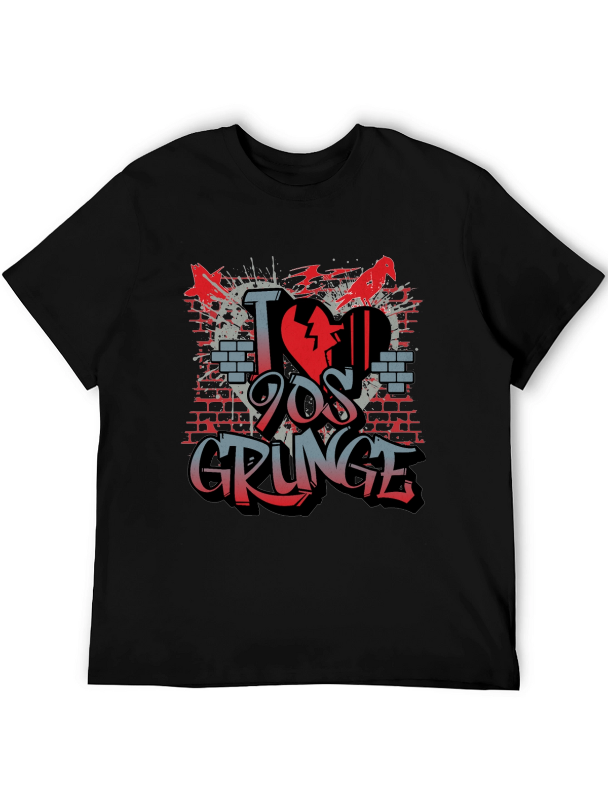 I Love 90s Grunge T-Shirt - Unique Graphic Tee