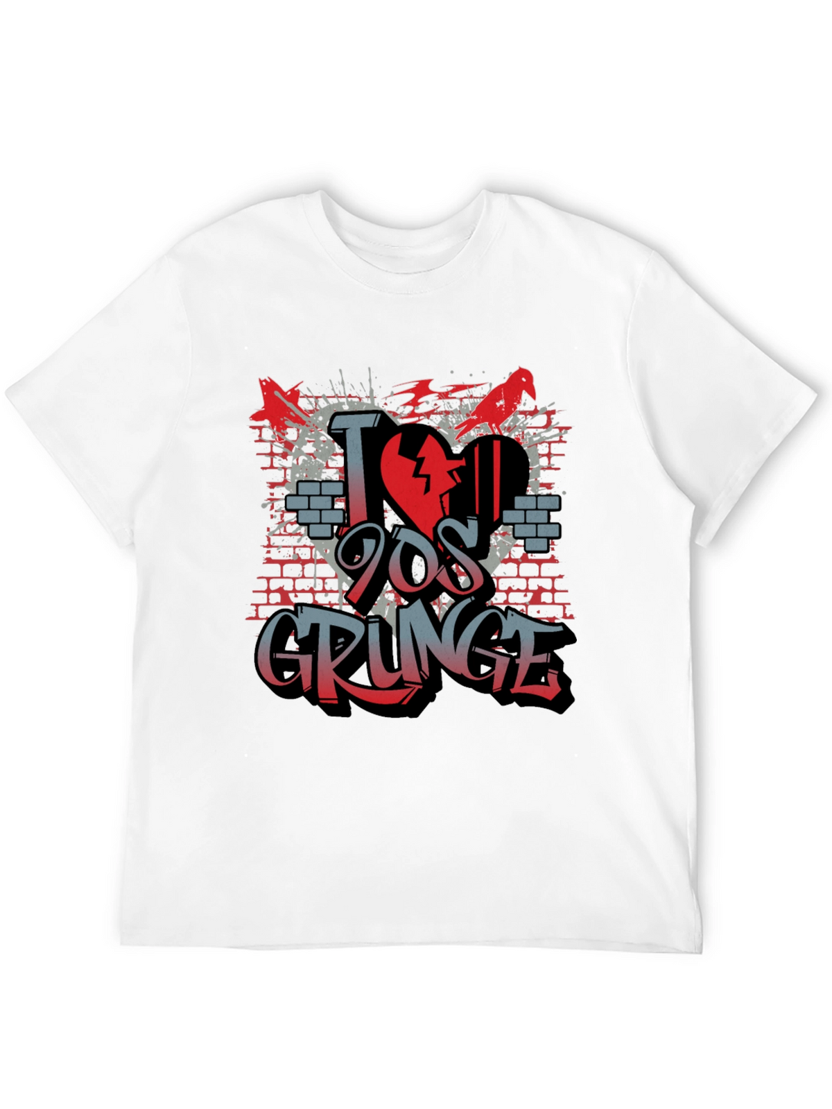 I Love 90s Grunge T-Shirt - Unique Graphic Tee