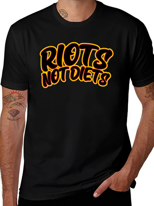 Riots Not Diets Graphic T-Shirt - Bold Statement Tee