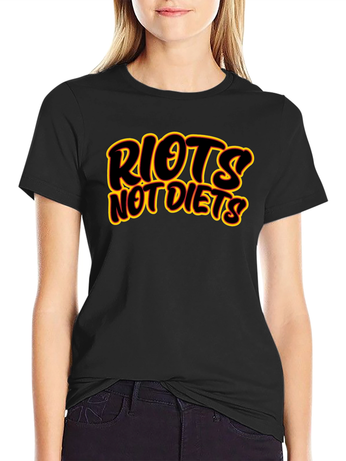 Riots Not Diets Graphic T-Shirt - Bold Statement Tee