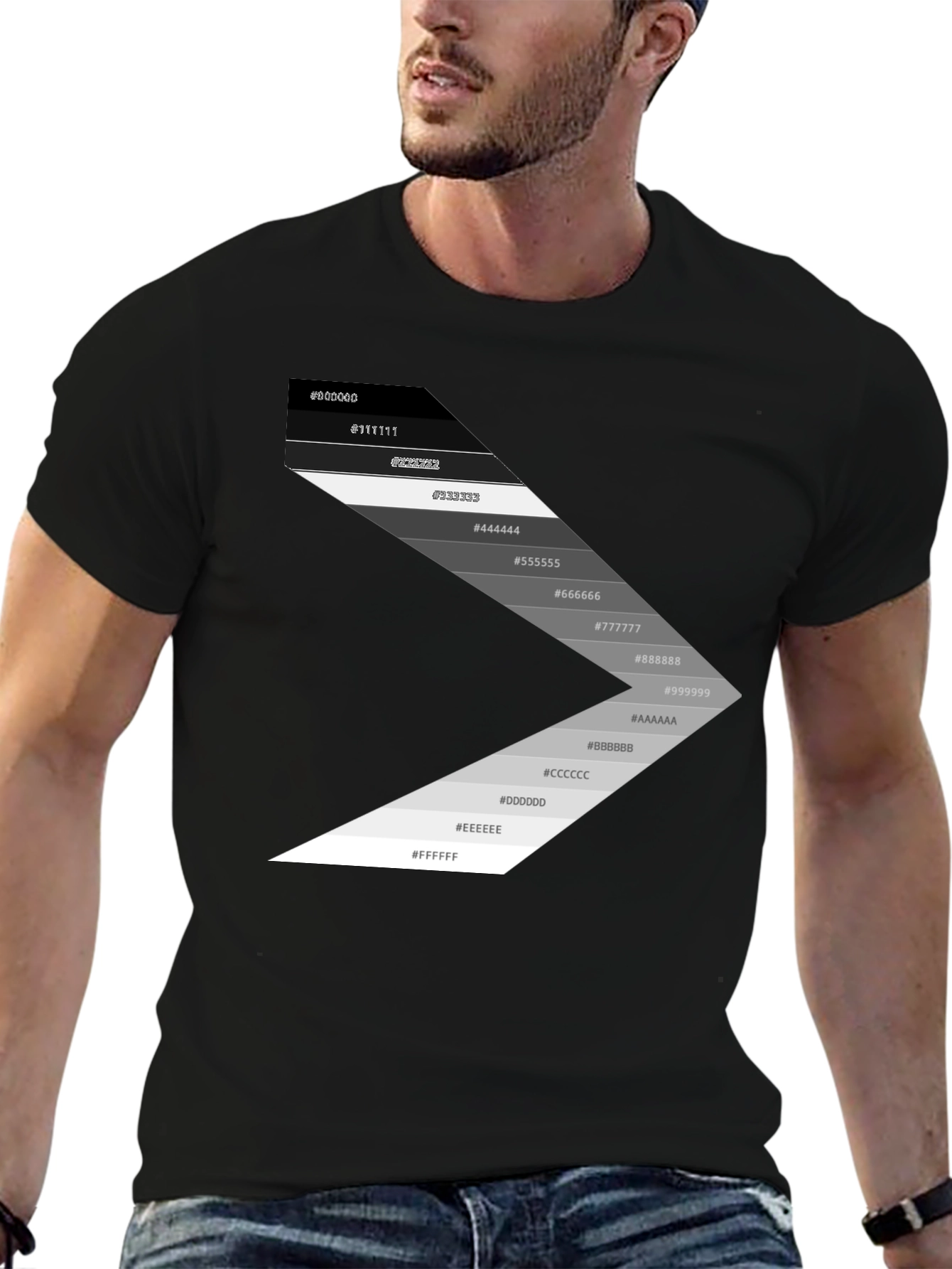 Gradient Palette Black T-Shirt