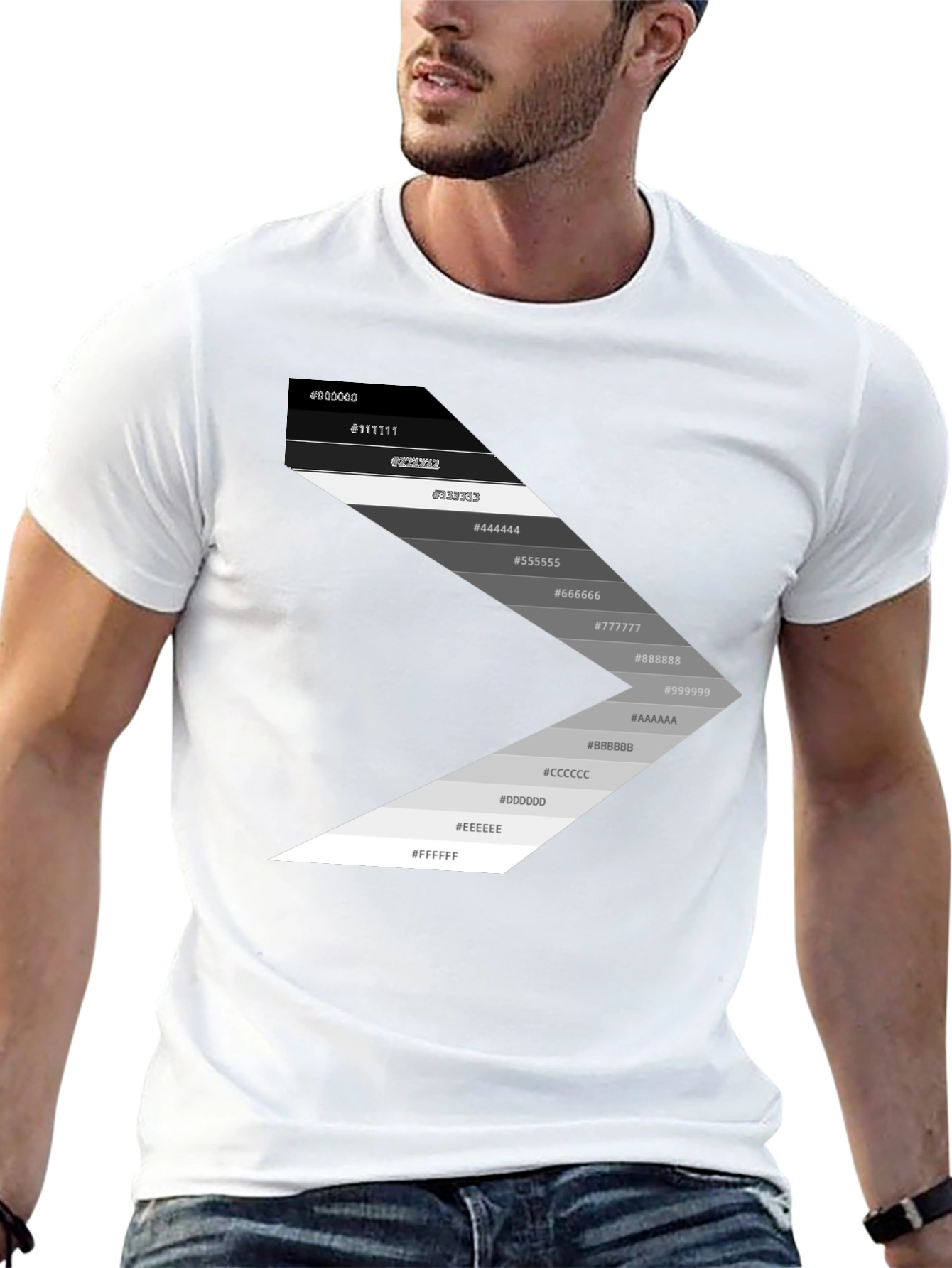 Gradient Palette Black T-Shirt