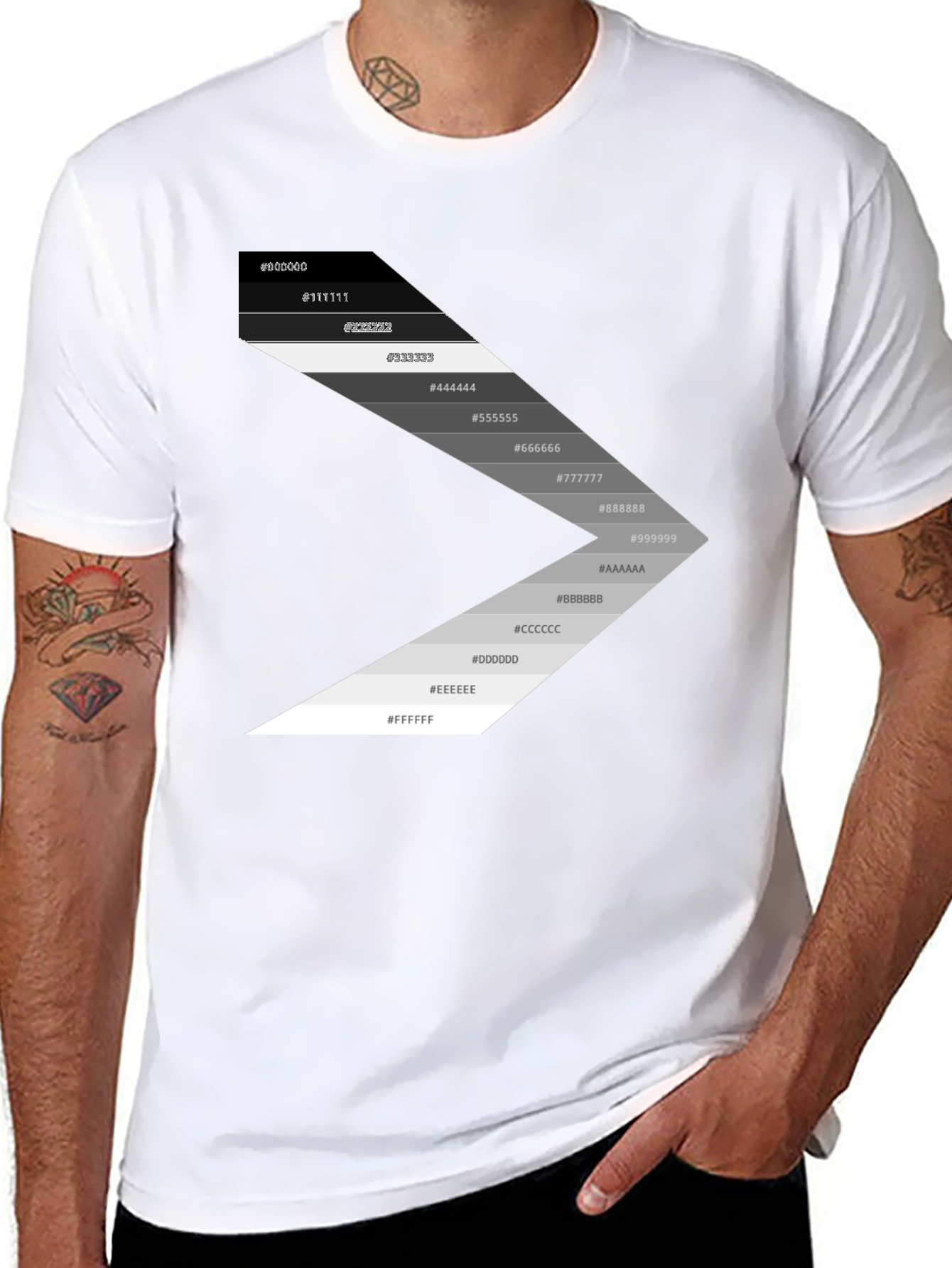 Gradient Palette Black T-Shirt