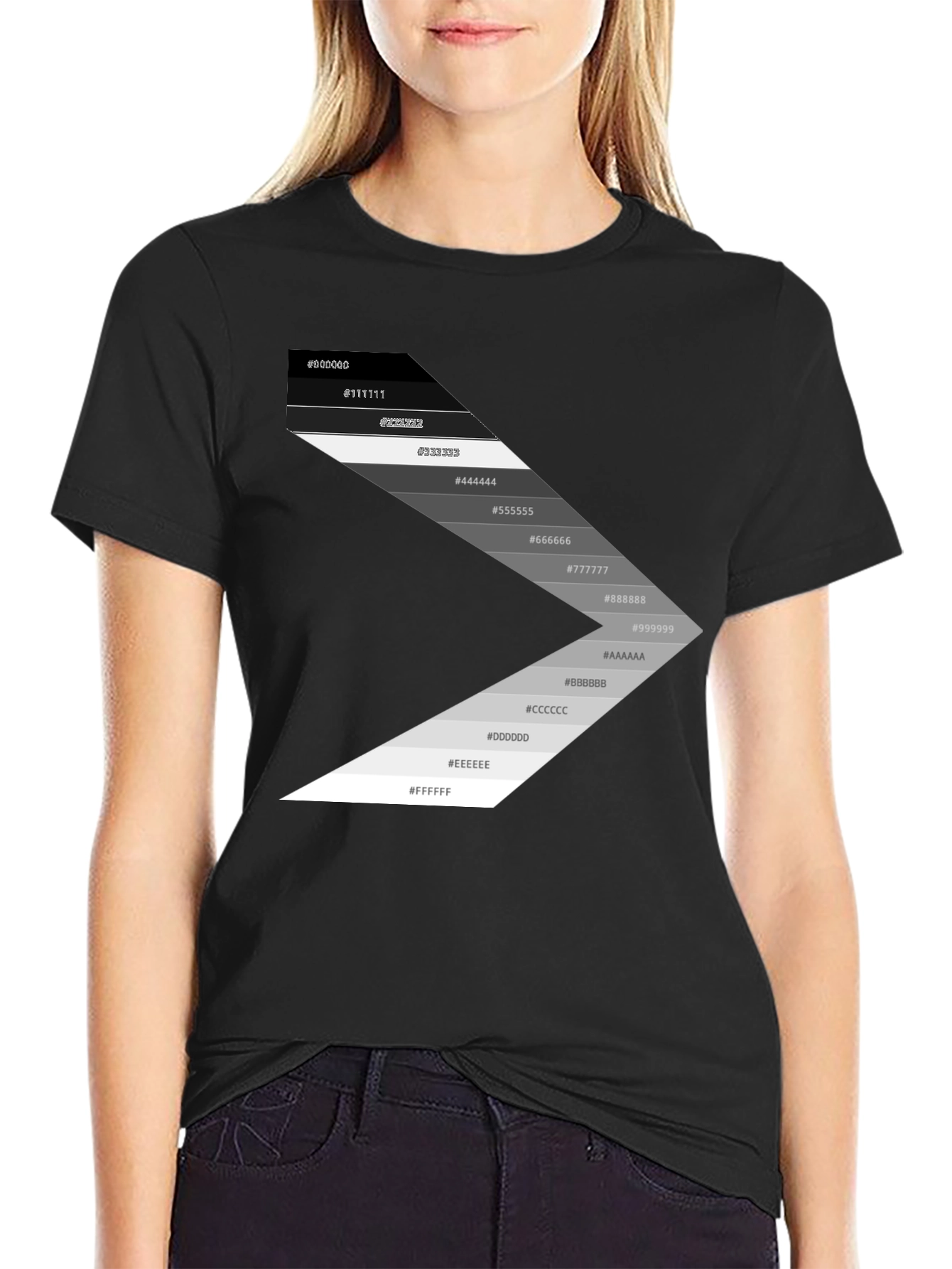 Gradient Palette Black T-Shirt