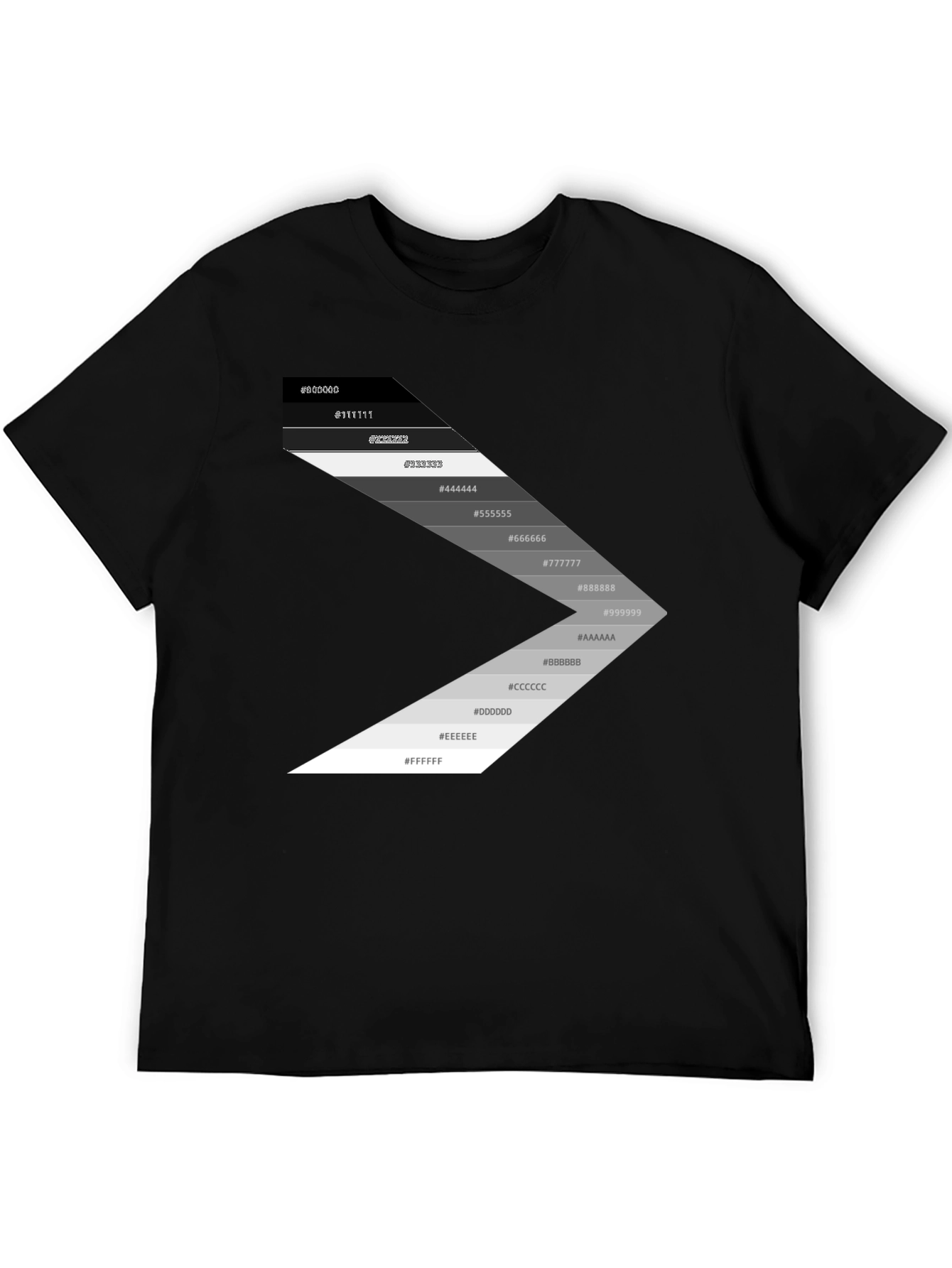 Gradient Palette Black T-Shirt