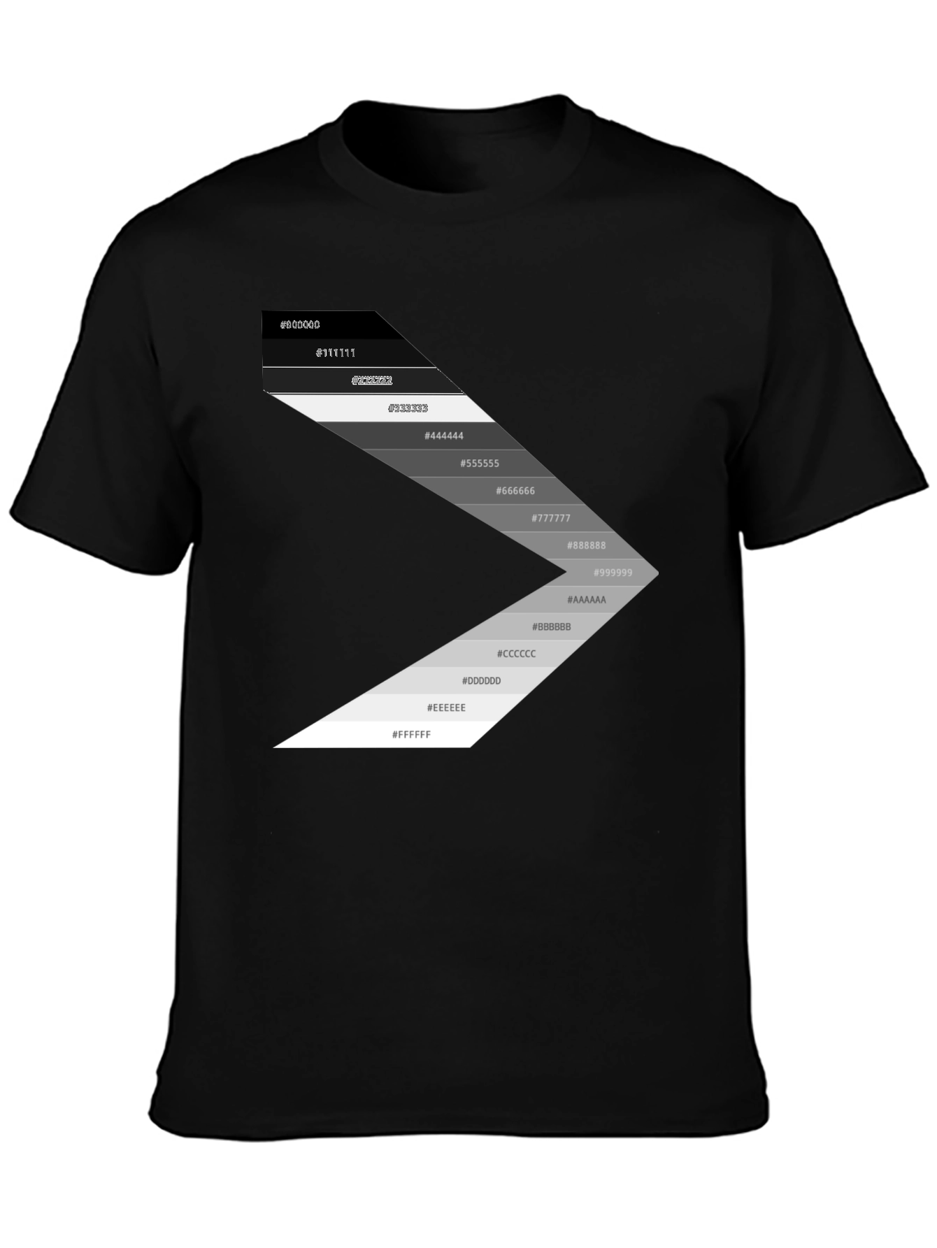Gradient Palette Black T-Shirt