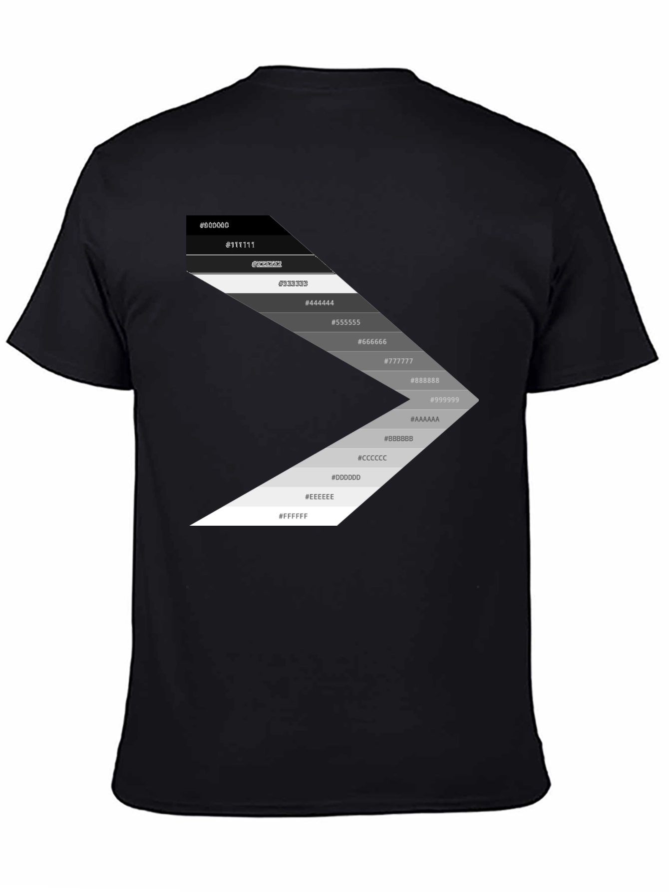 Gradient Palette Black T-Shirt