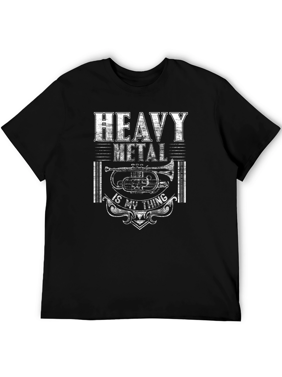 Heavy Metal Trumpet Graphic T-Shirt