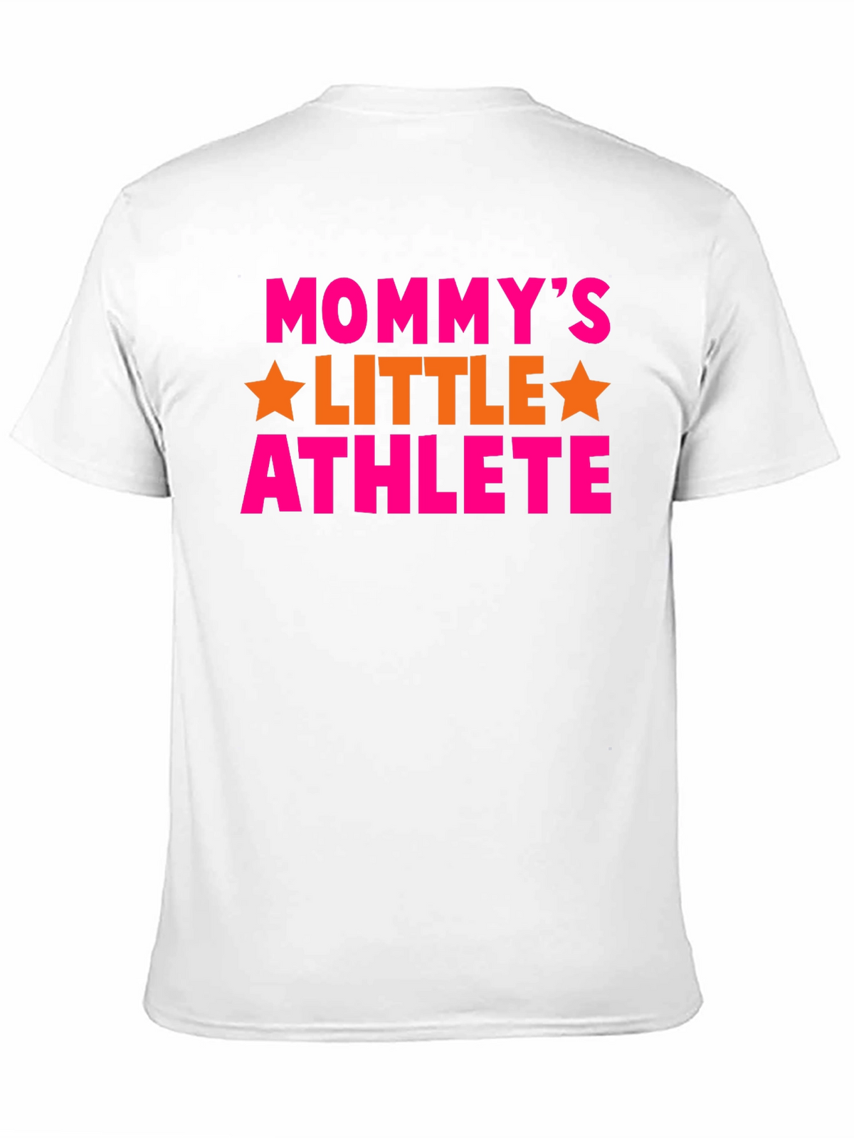 Mommys Little Athlete Black Graphic T-Shirt
