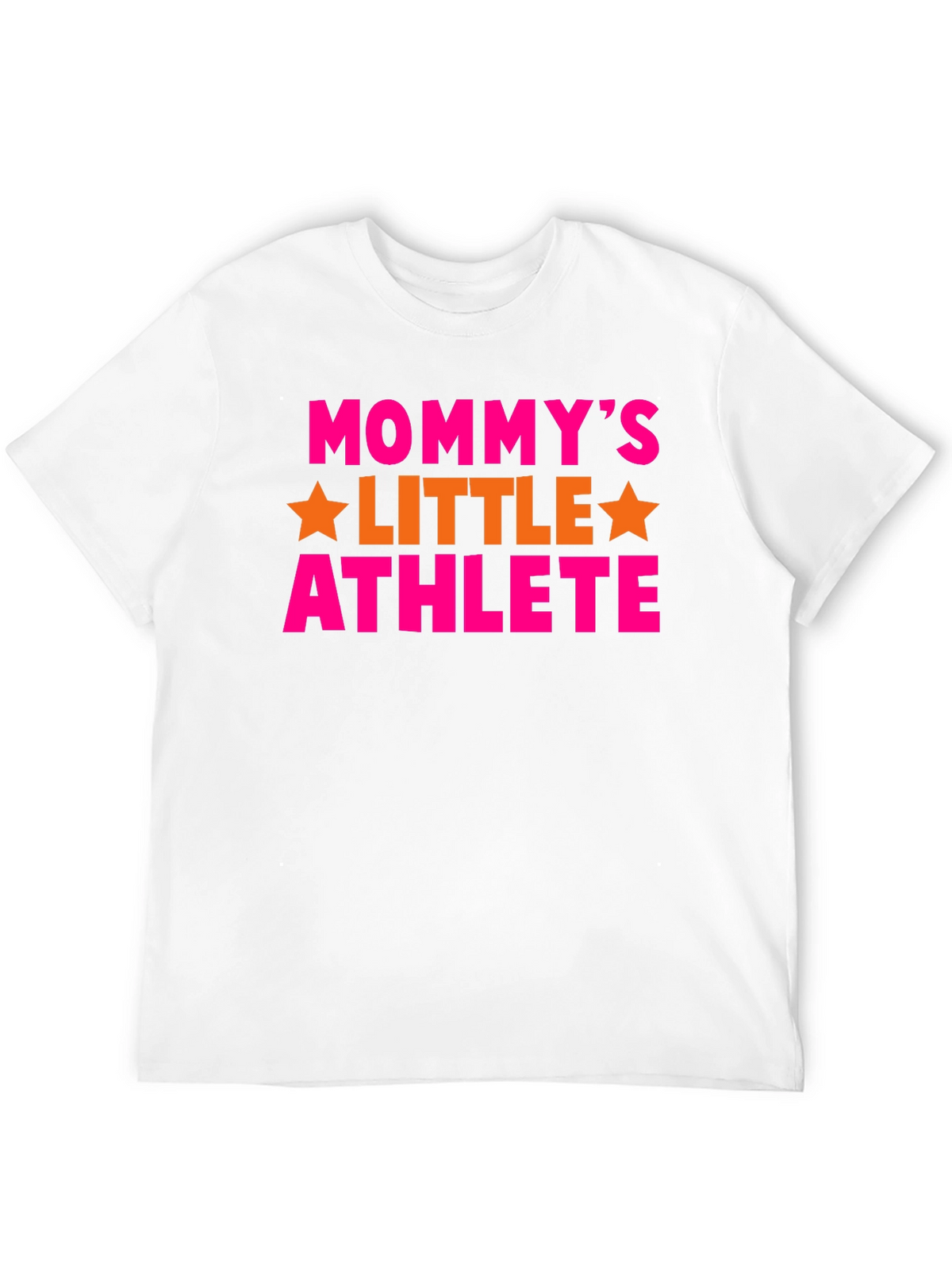Mommys Little Athlete Black Graphic T-Shirt